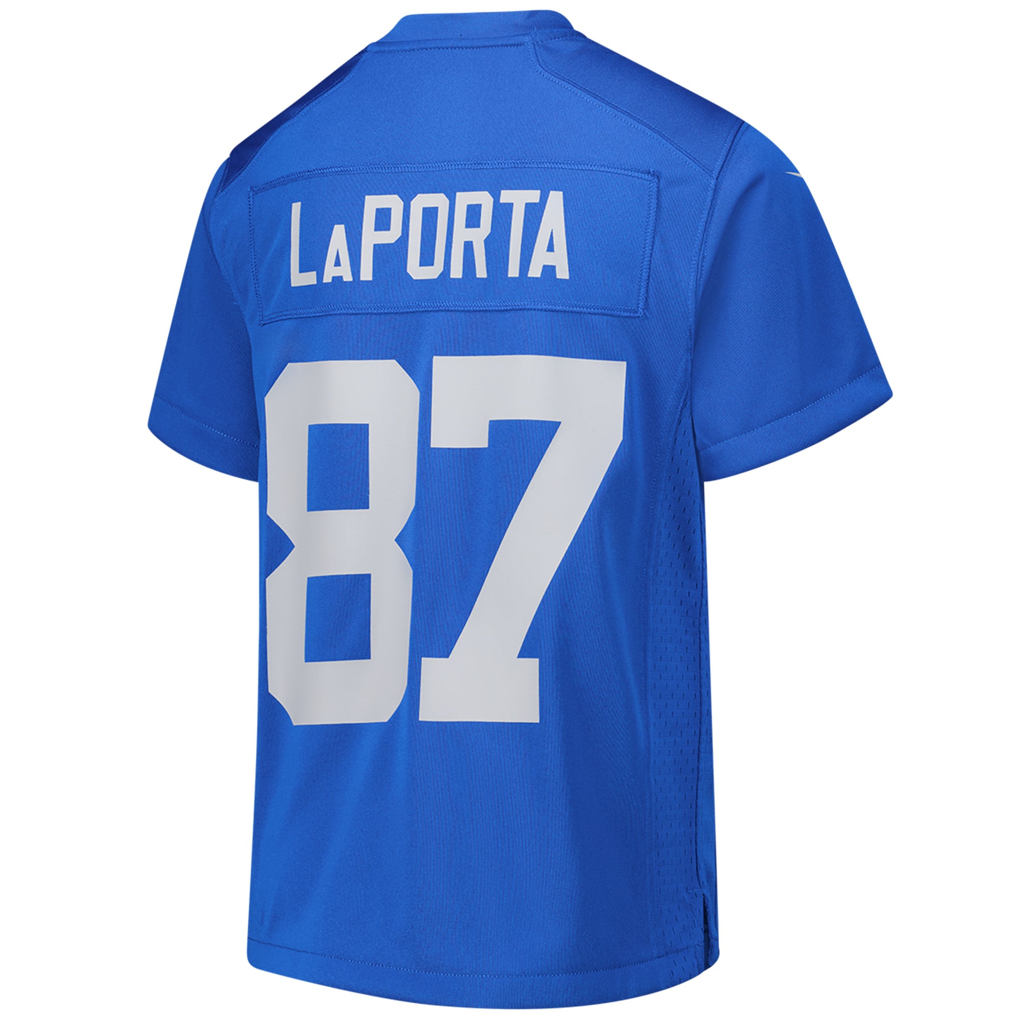 Detroit Lions Sam LaPorta Blue Alternate Game NFL Jersey Youth