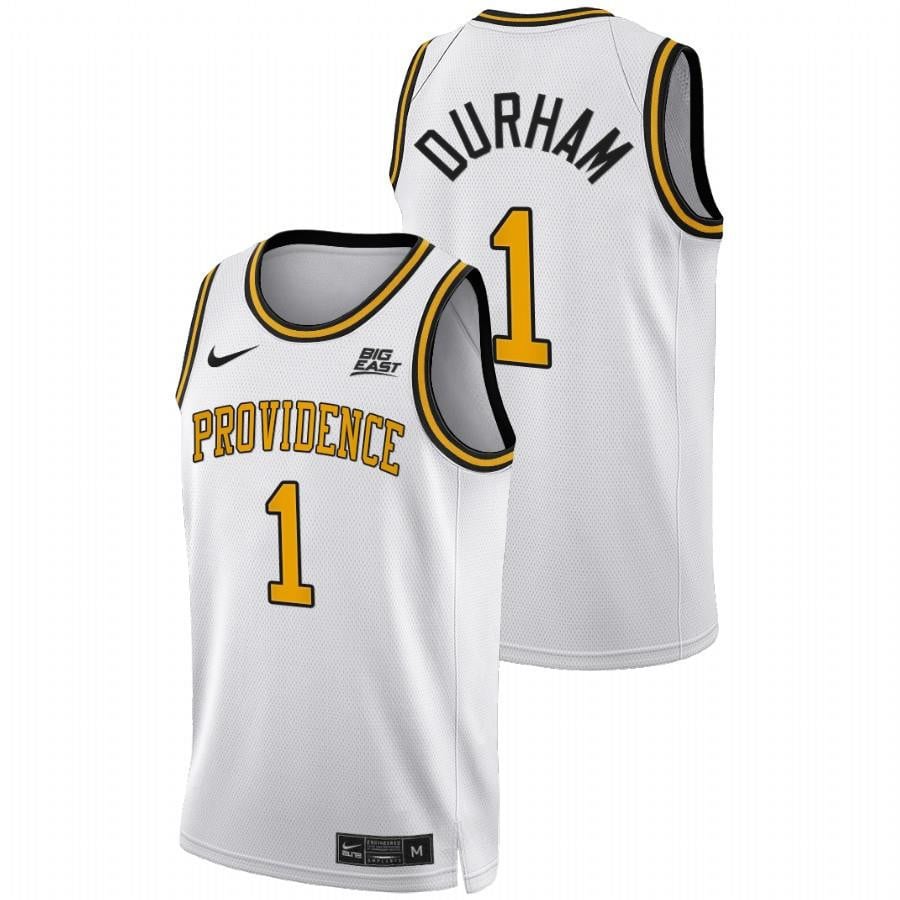 Al Durham White Providence Friars 2022 Big East College NCAA Jersey Men's