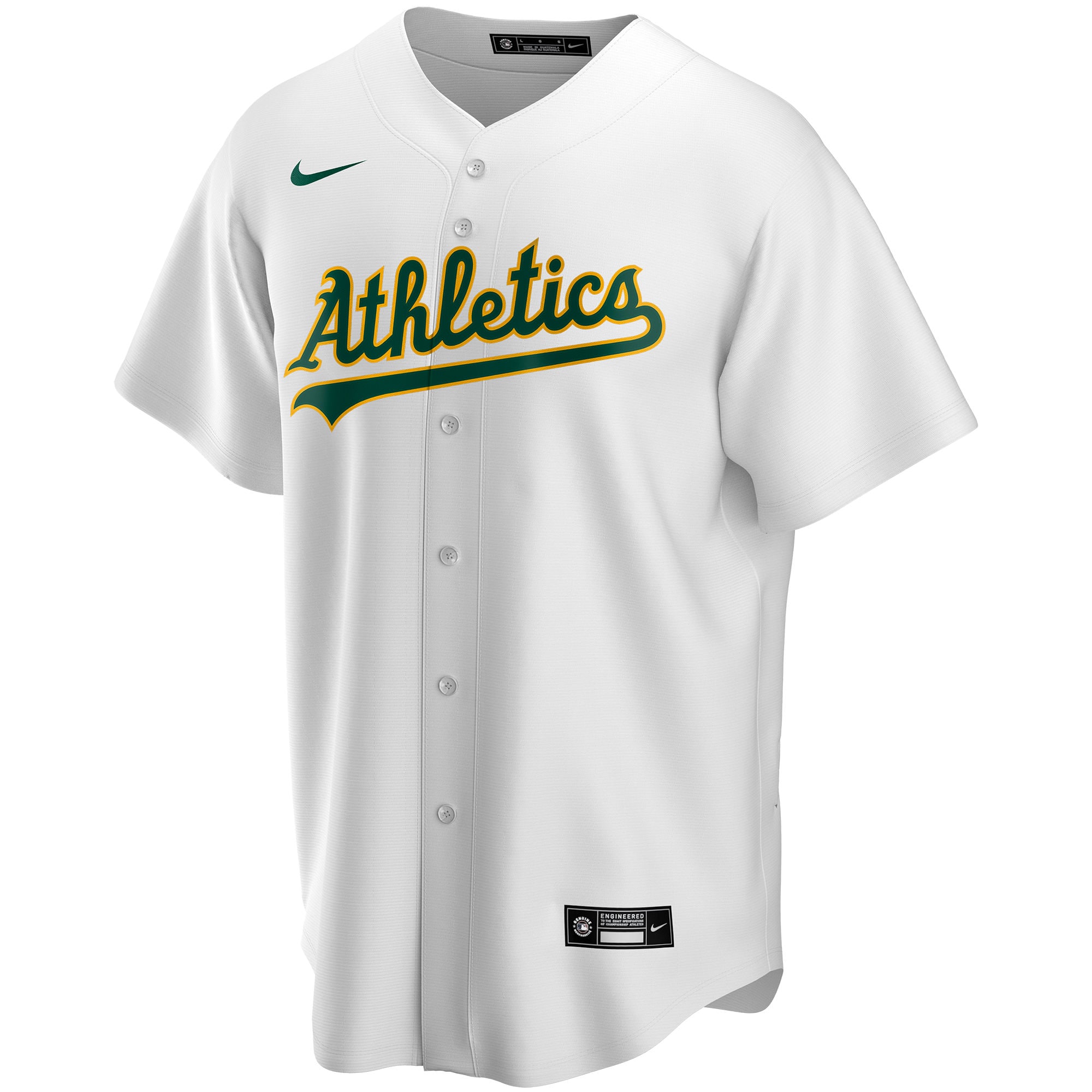 Oakland Athletics White Home Custom MLB Jersey Youth
