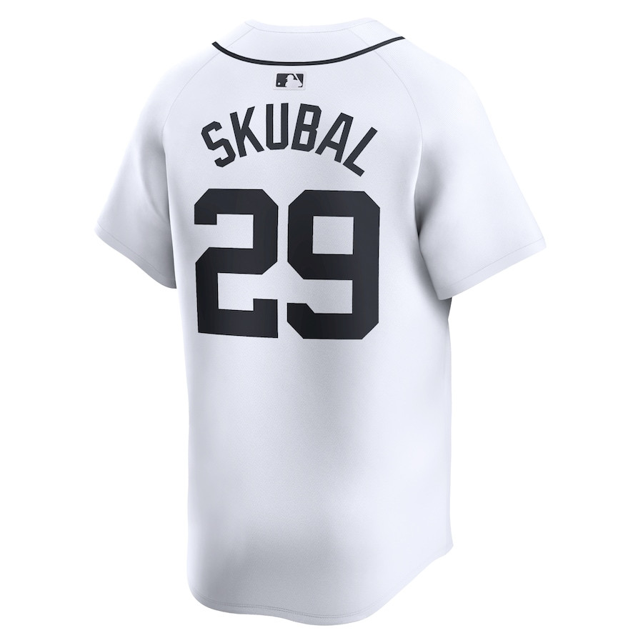 Tarik Skubal 29 Detroit Tigers Home Limited Player White MLB Jersey Men's