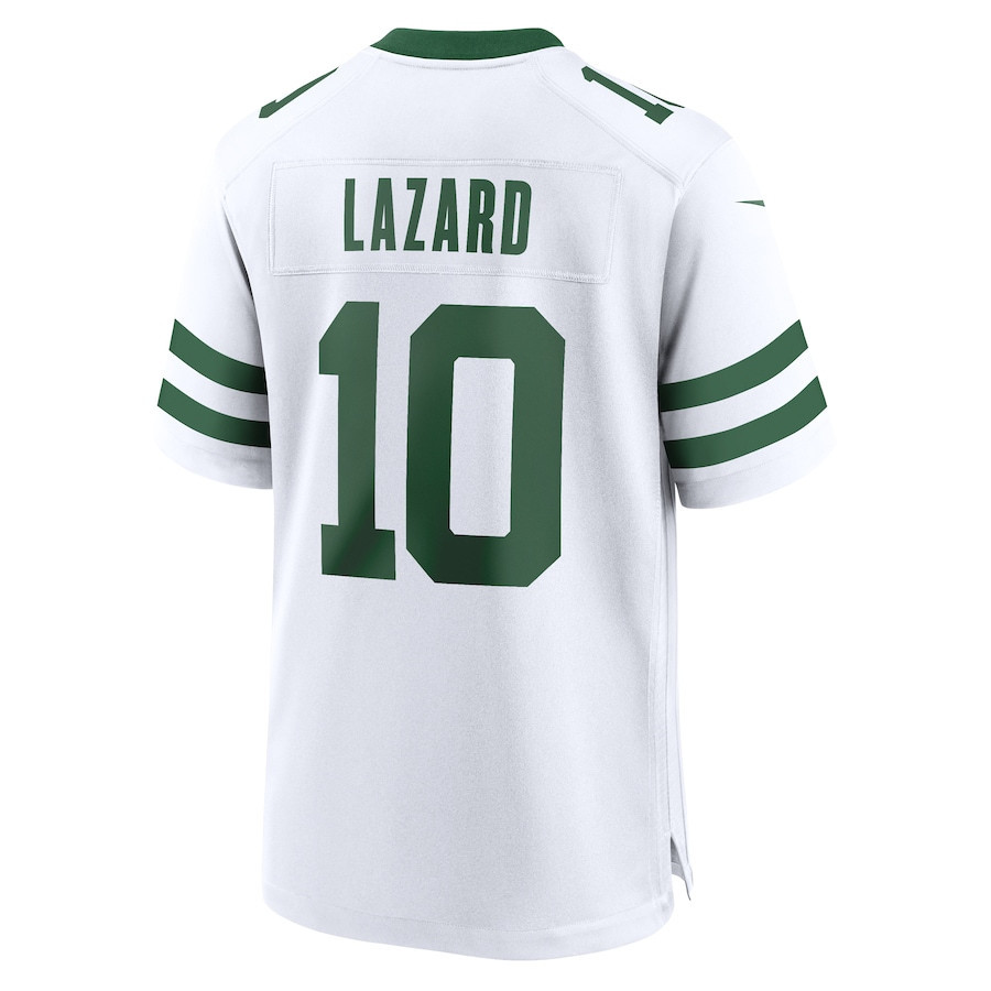 Allen Lazard 10 New York Jets Game Legacy White NFL Jersey Men's