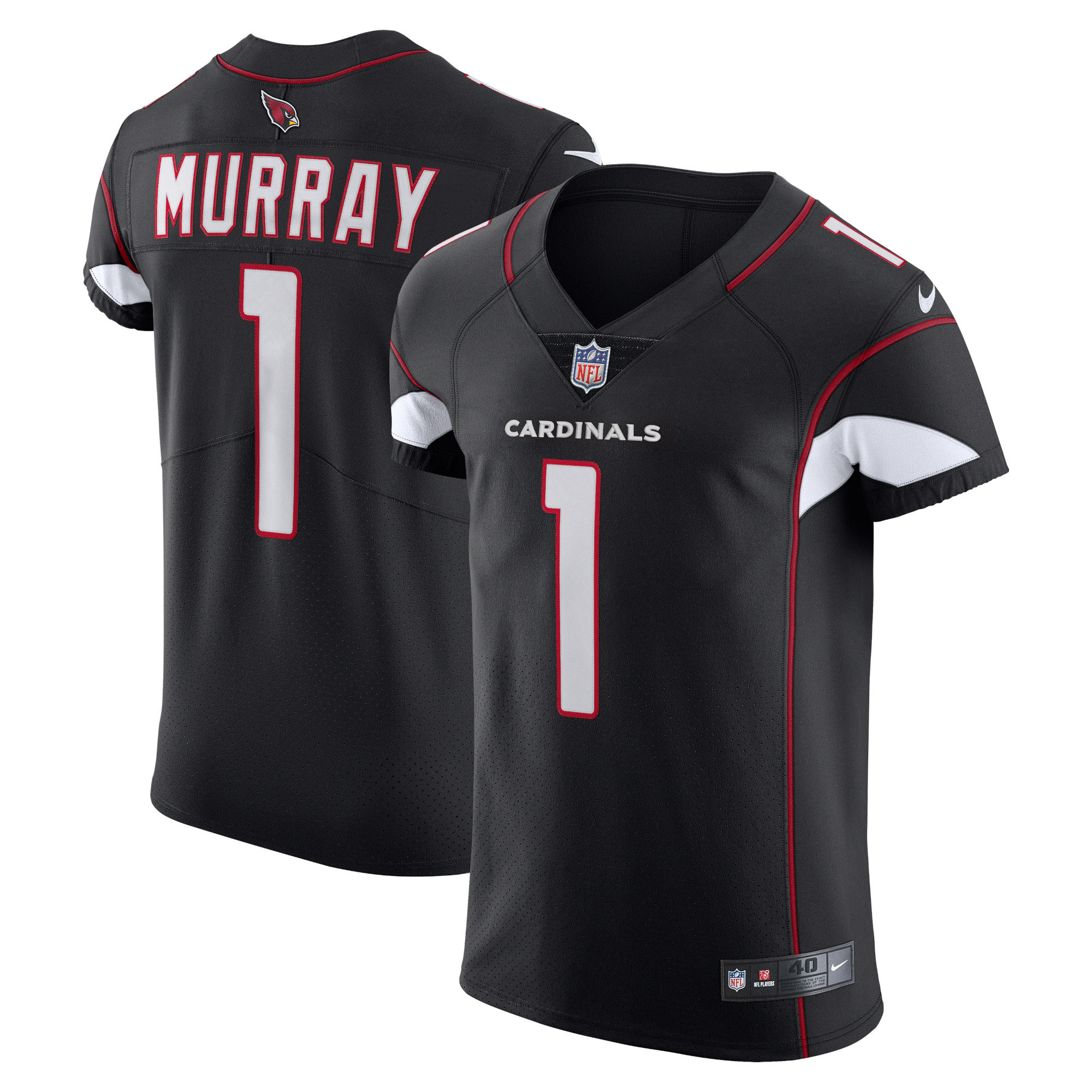 Arizona Cardinals Kyler Murray Black Alternate Vapor Elite NFL Jersey Men's