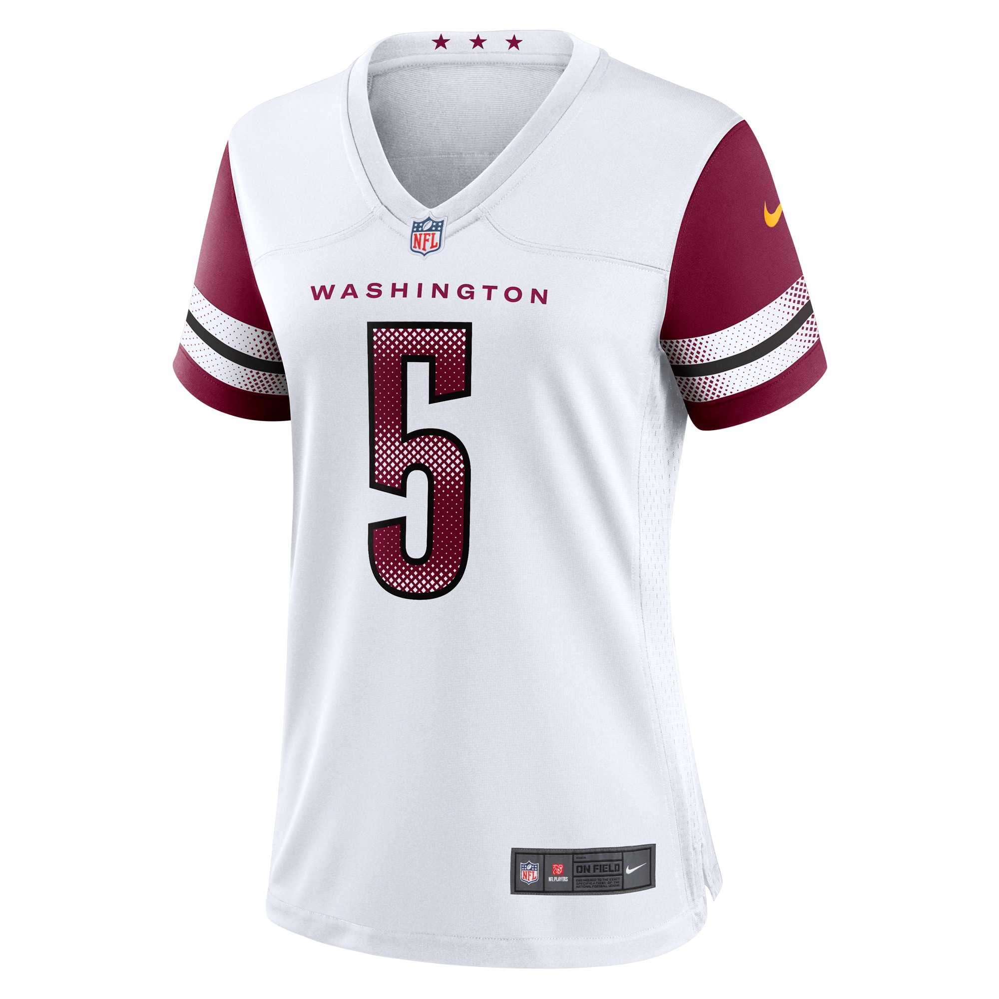Washington Commanders Jayden Daniels White Game NFL Jersey Women's