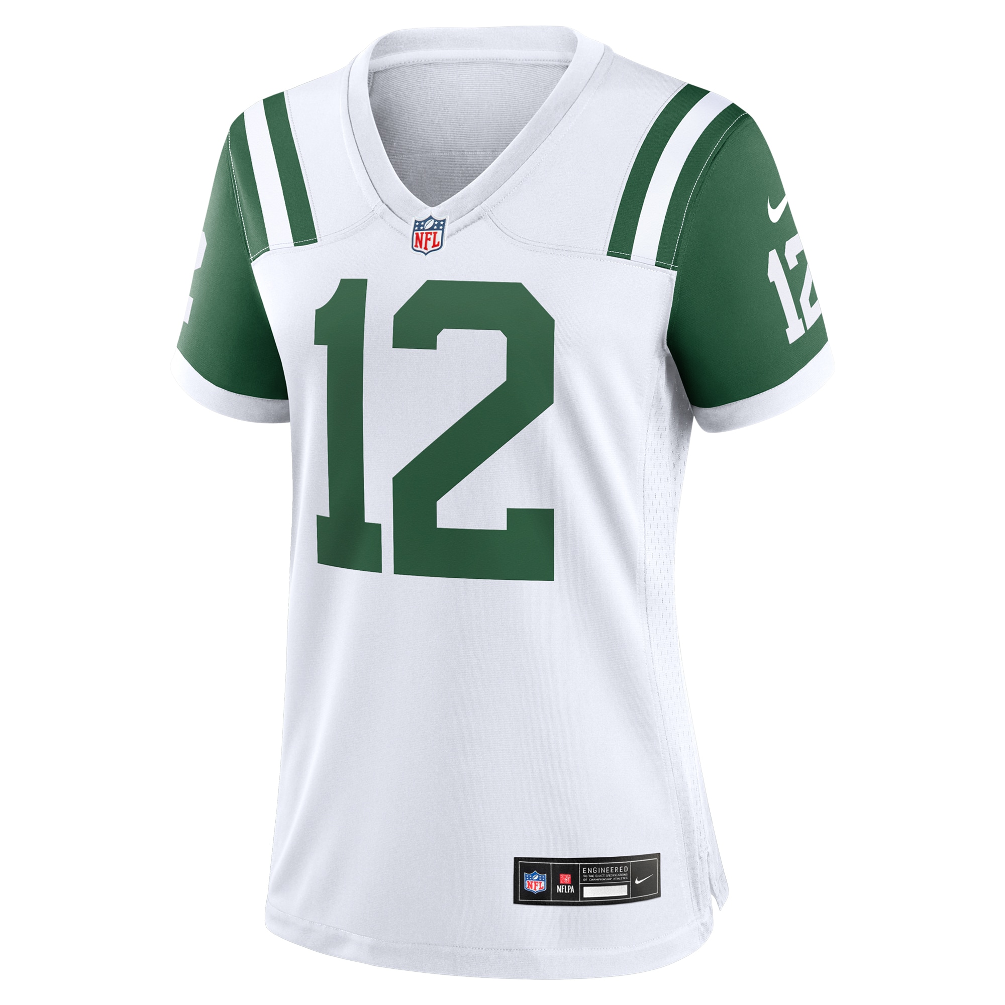 New York Jets Joe Namath White Classic Alternate Retired Player Game NFL Jersey Women's