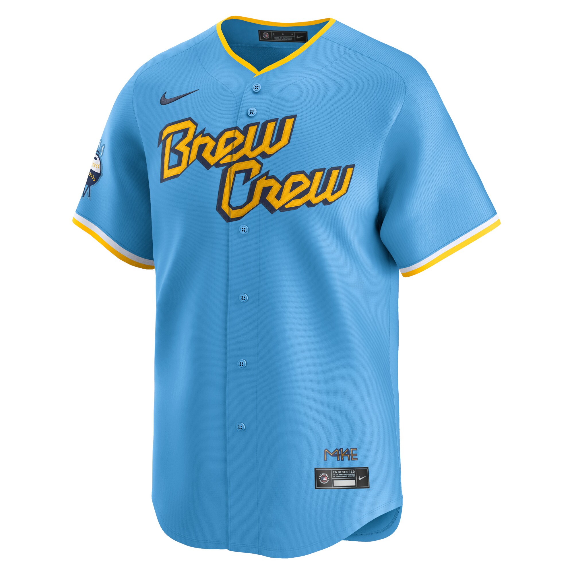 Milwaukee Brewers Powder Blue City Connect Limited MLB Jersey Men's