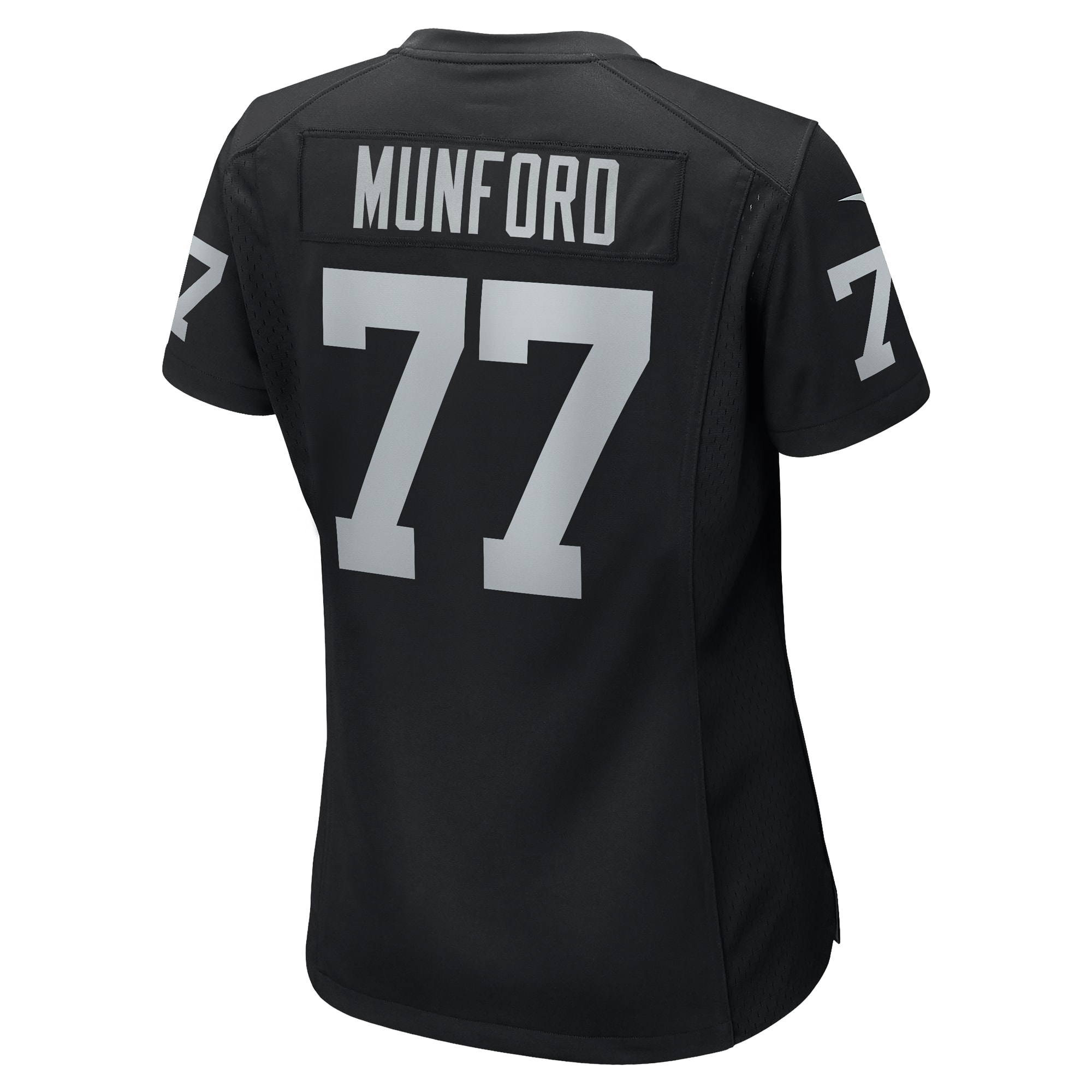 Las Vegas Raiders Thayer Munford Jr. Black Team Game NFL Jersey Women's