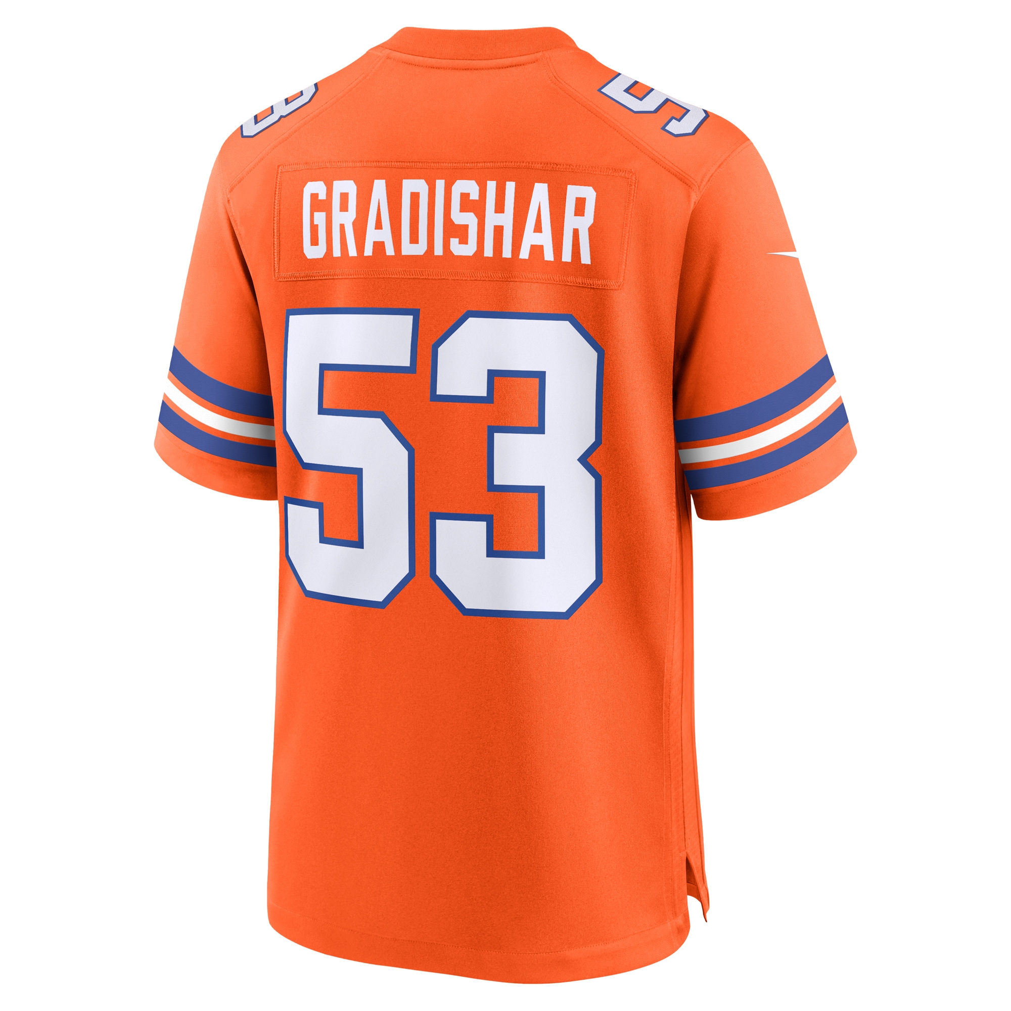 Denver Broncos Randy Gradishar Orange Mile High Collection 1977 Throwback Retired Player Game NFL Jersey Men's