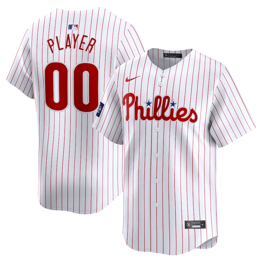 Philadelphia Phillies 2024 World Tour London Series Home Limited Custom White MLB Jersey Men's