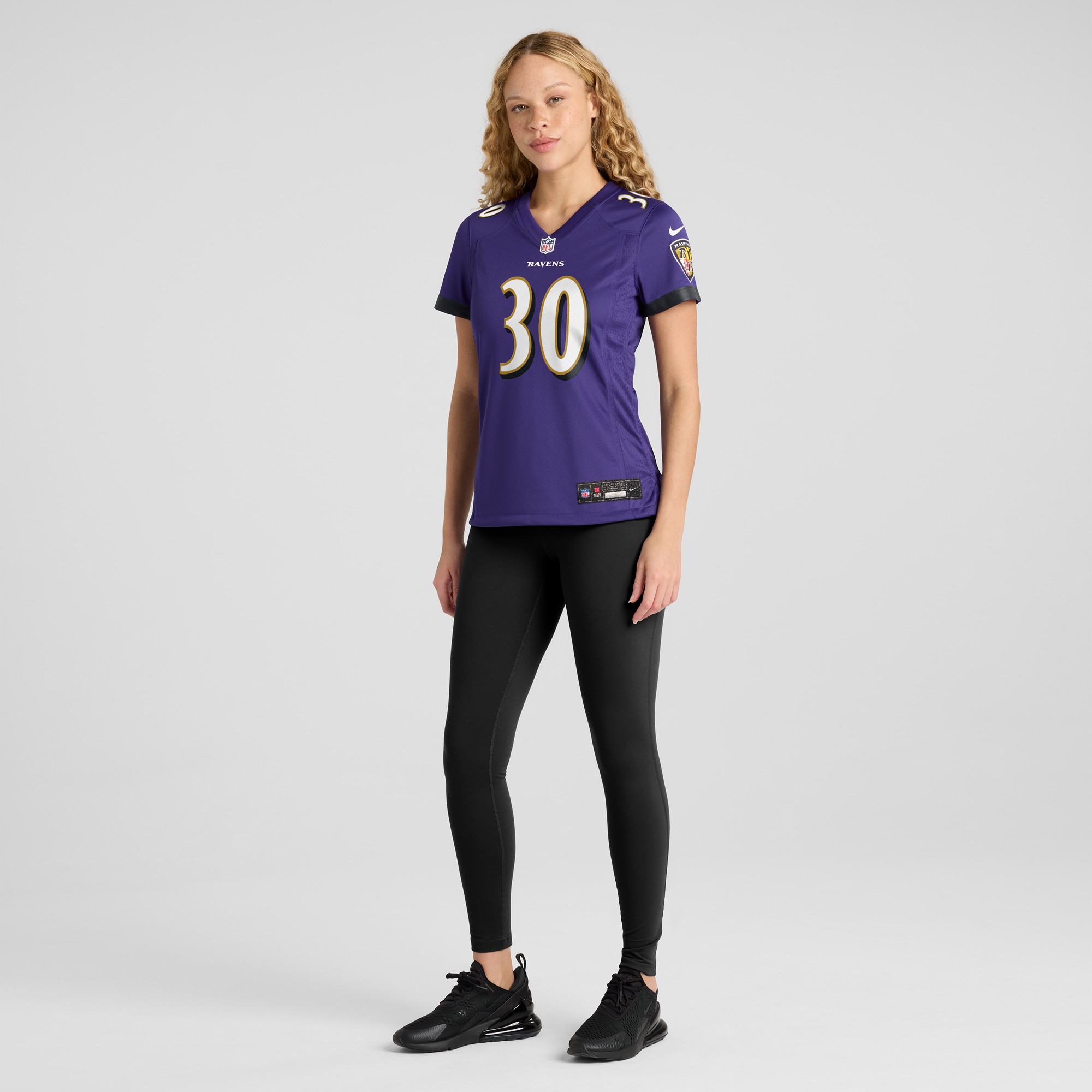 Baltimore Ravens Trayvon Mullen Purple Game NFL Jersey Women's