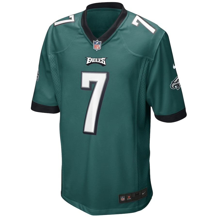 Ron Jaworski 7 Philadelphia Eagles Game Retired Midnight Green NFL Jersey Men's