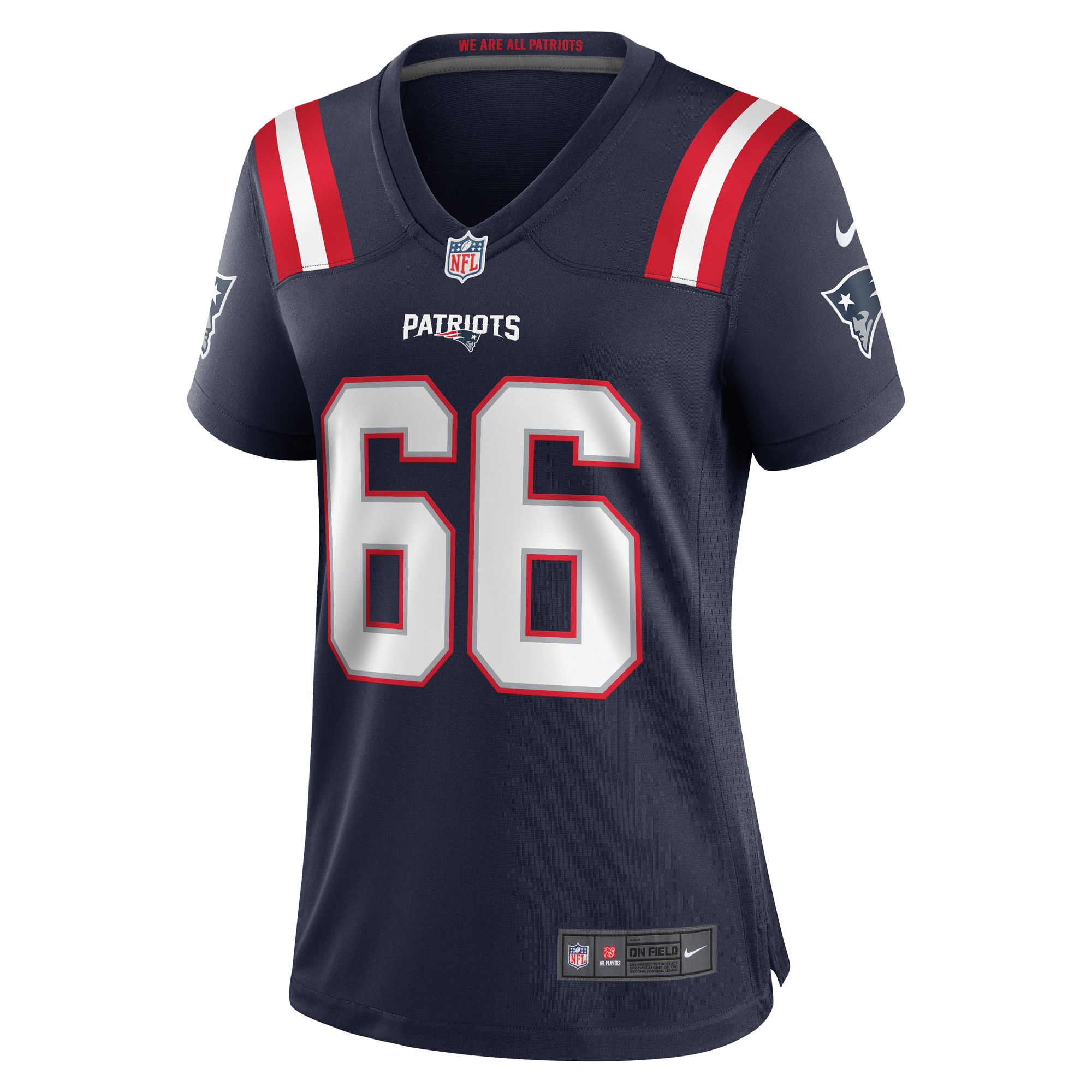 New England Patriots Kody Russey Navy Game Player NFL Jersey Women's
