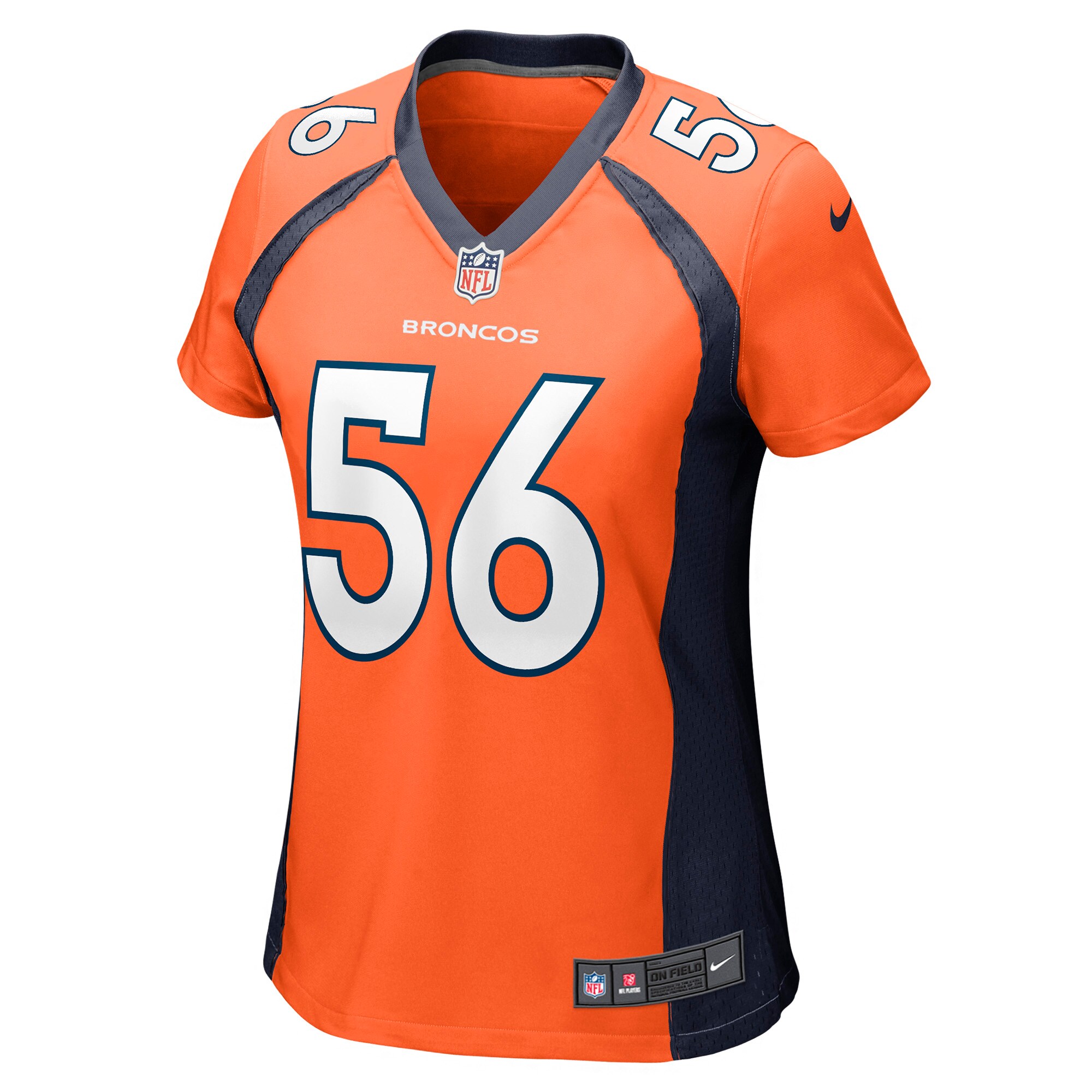 Denver Broncos Baron Browning Orange Game NFL Jersey Women's