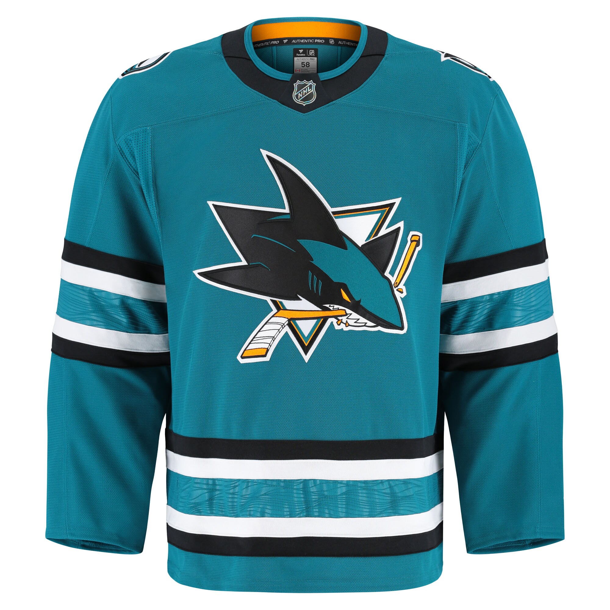 San Jose Sharks Teal Home Pro NHL Jersey Men's