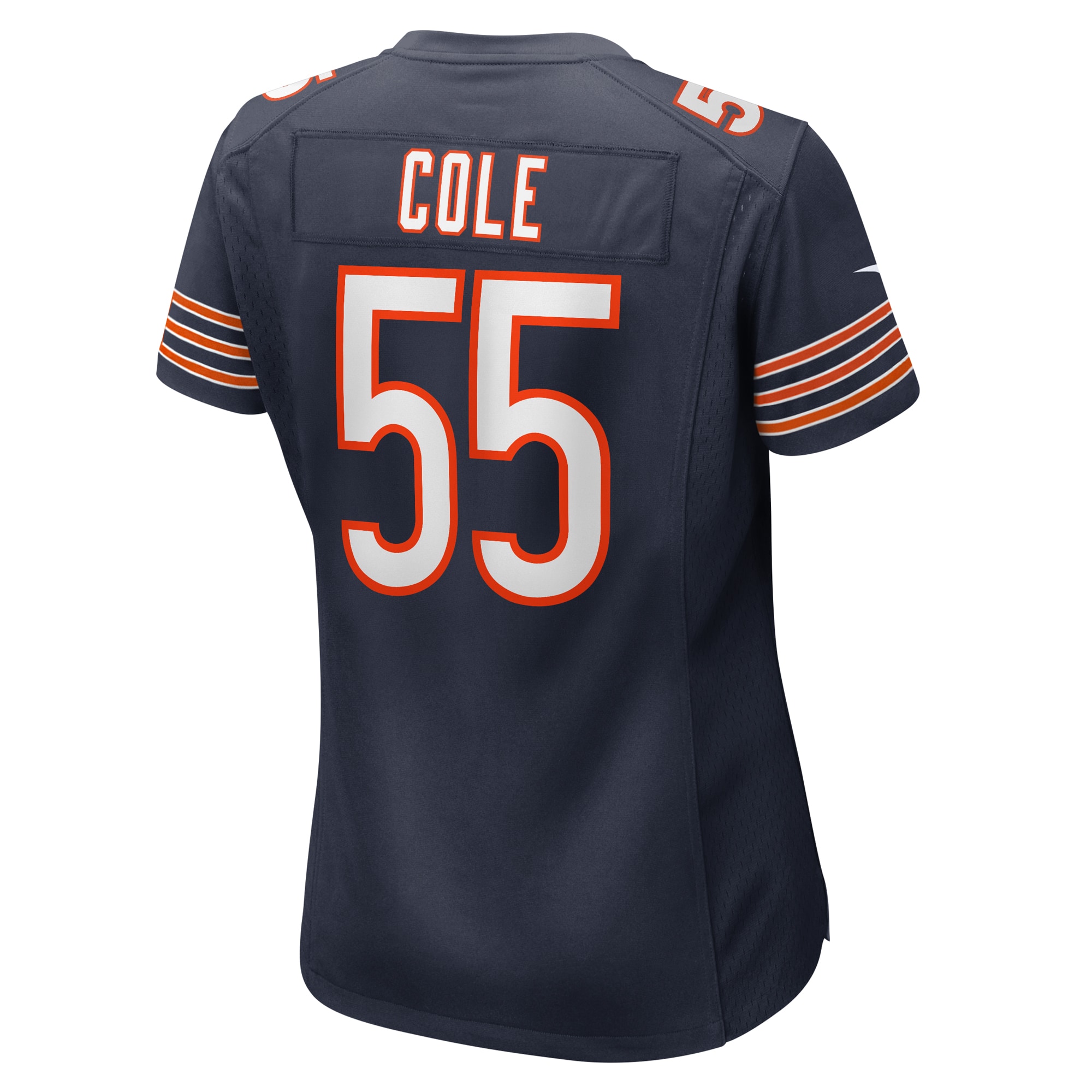 Chicago Bears Dylan Cole Navy Game NFL Jersey Women's