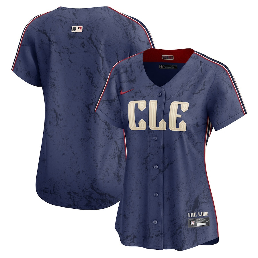Cleveland Guardians 2024 City Connect Limited Navy MLB Jersey Women's