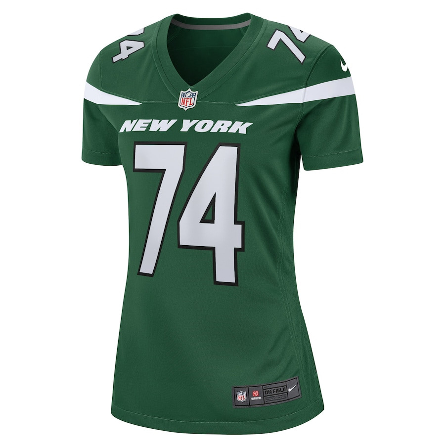 Nick Mangold 74 New York Jets Retired Gotham Green NFL Jersey Women's