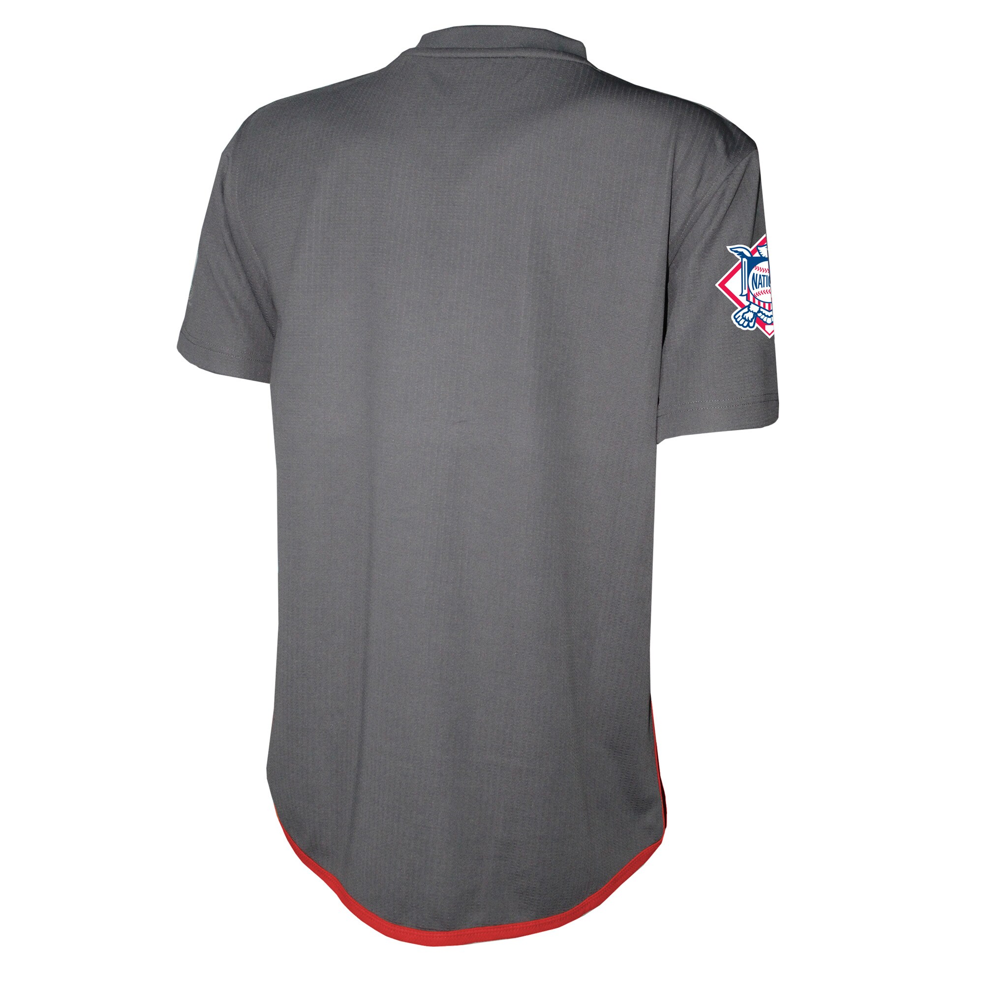 Philadelphia Phillies Stitches Charcoal Team V-Neck MLB Jersey Men's