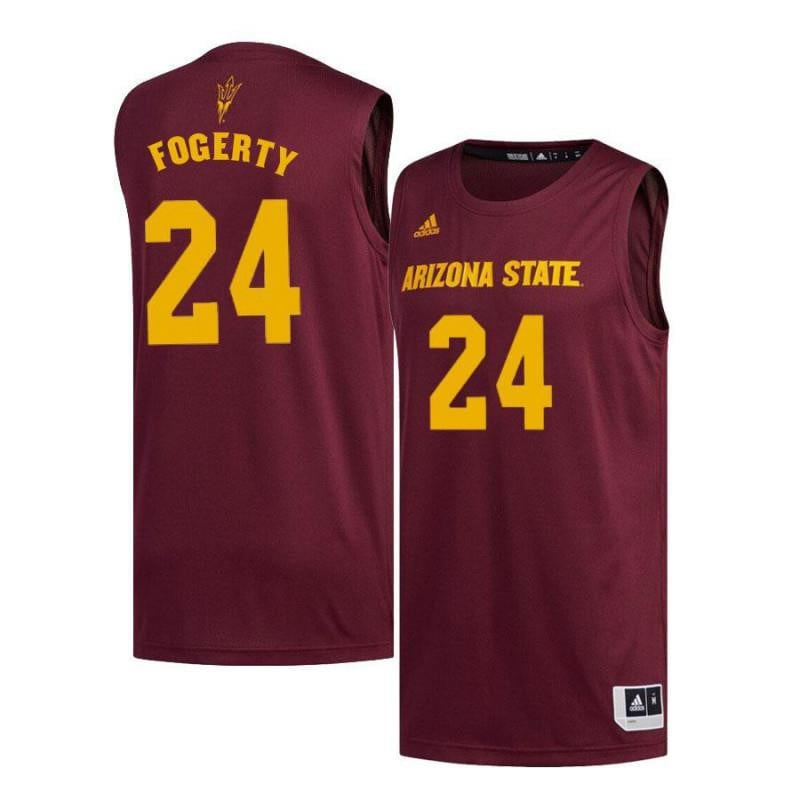 24 Grant Fogerty Maroon Arizona State Sun Devils NCAA Jersey Men's
