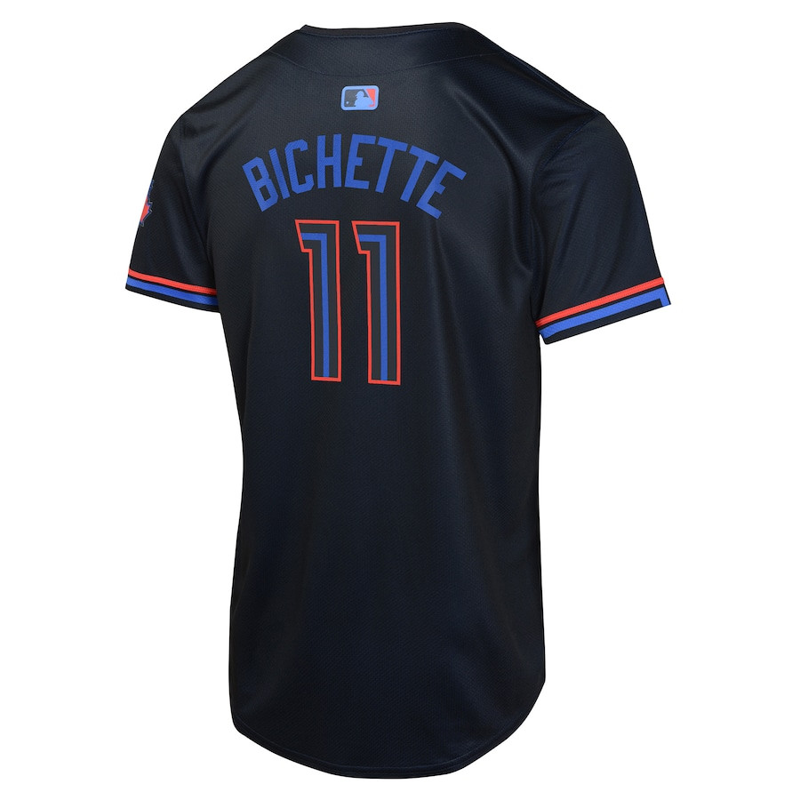 Bo Bichette 11 Toronto Blue Jays 2024 City Connect Limited Navy MLB Jersey Youth