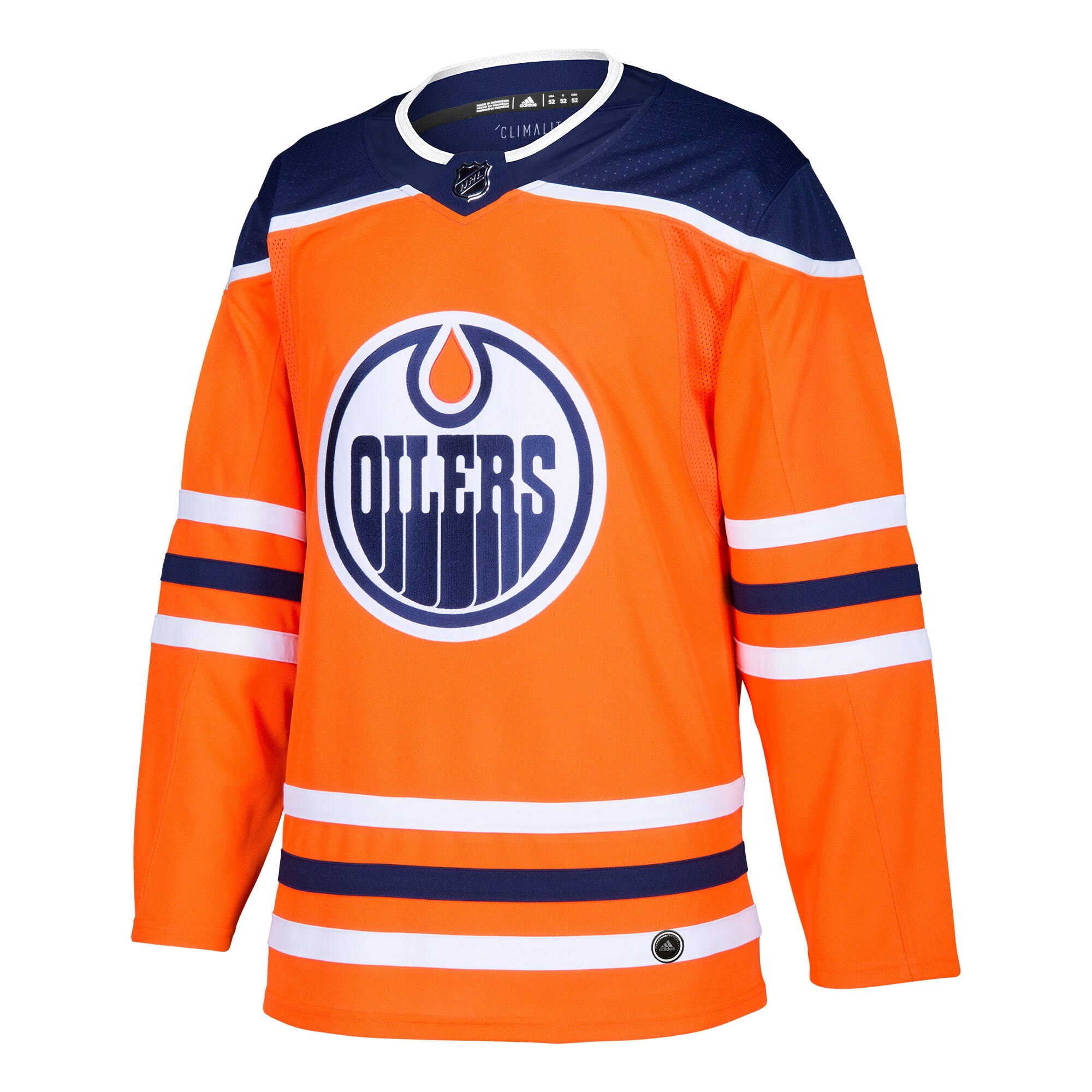 Edmonton Oilers Orange Home Blank NHL Jersey Men's