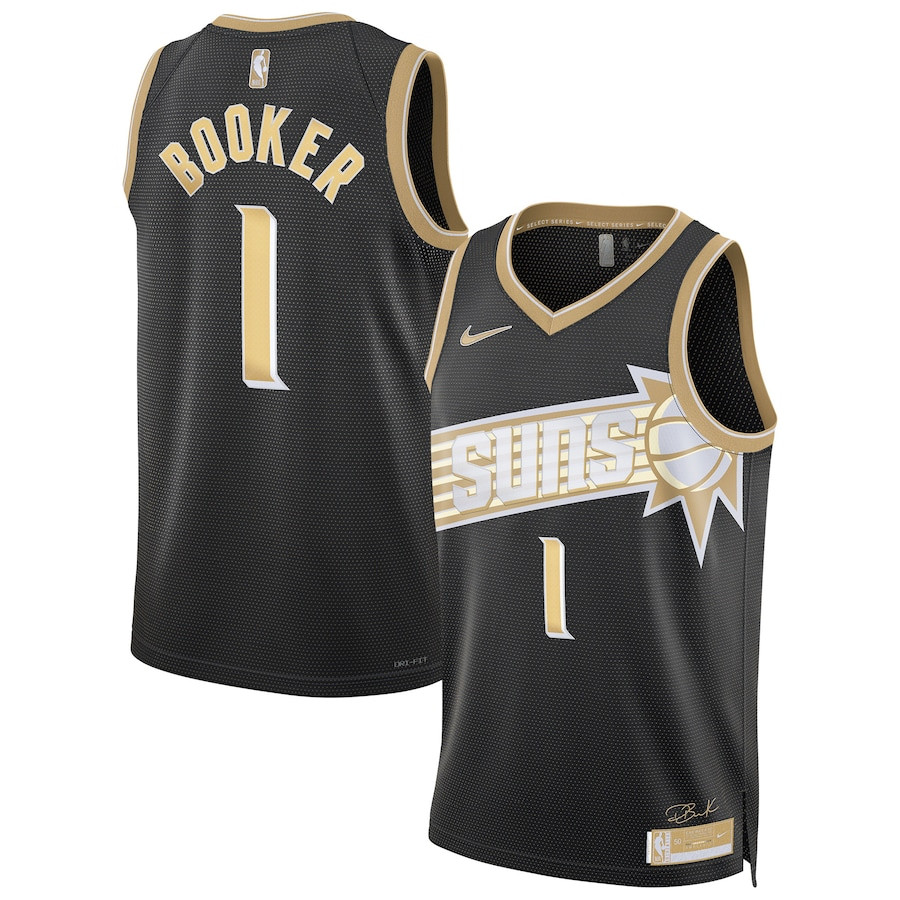 Devin Booker 1 Phoenix Suns Unisex Select Series Swingman Black NBA Jersey Unisex