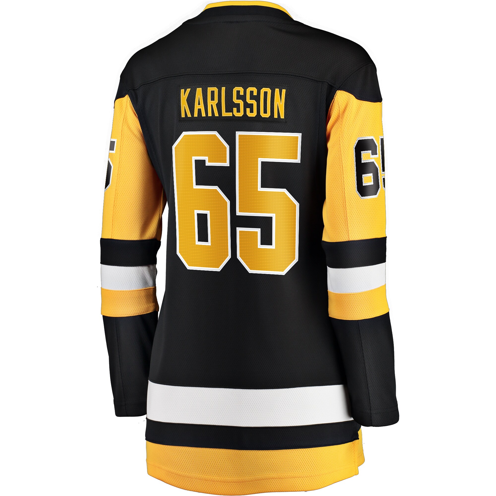 Pittsburgh Penguins Erik Karlsson Black Home Breakaway NHL Jersey Women's