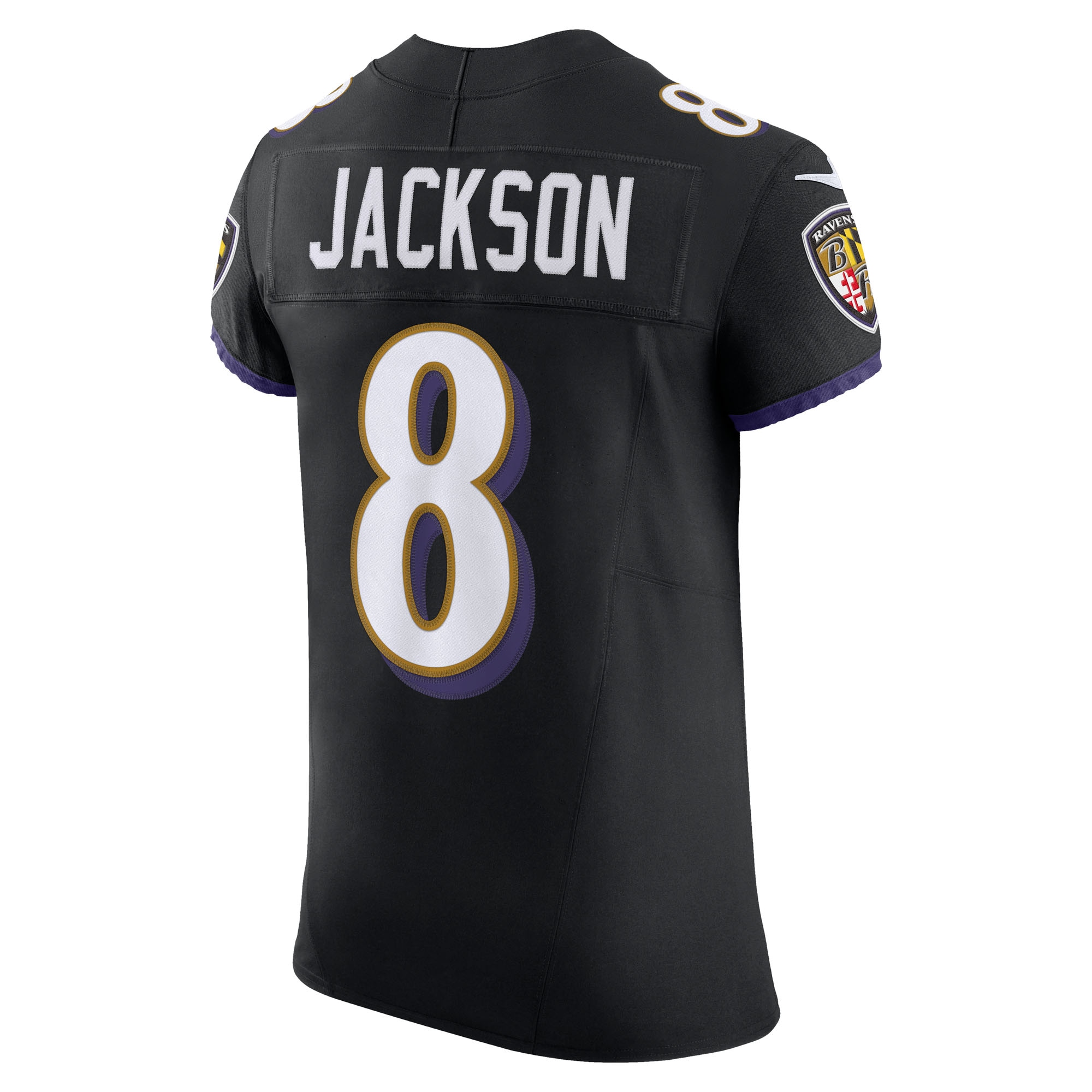 Baltimore Ravens Lamar Jackson Black Alternate Vapor F.U.S.E. Elite NFL Jersey Men's