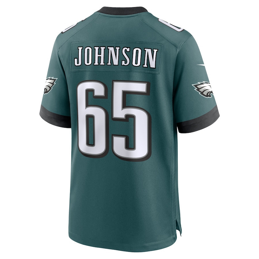 Lane Johnson #65 Philadelphia Eagles Super Bowl LIX Midnight Green NFL Jersey Youth