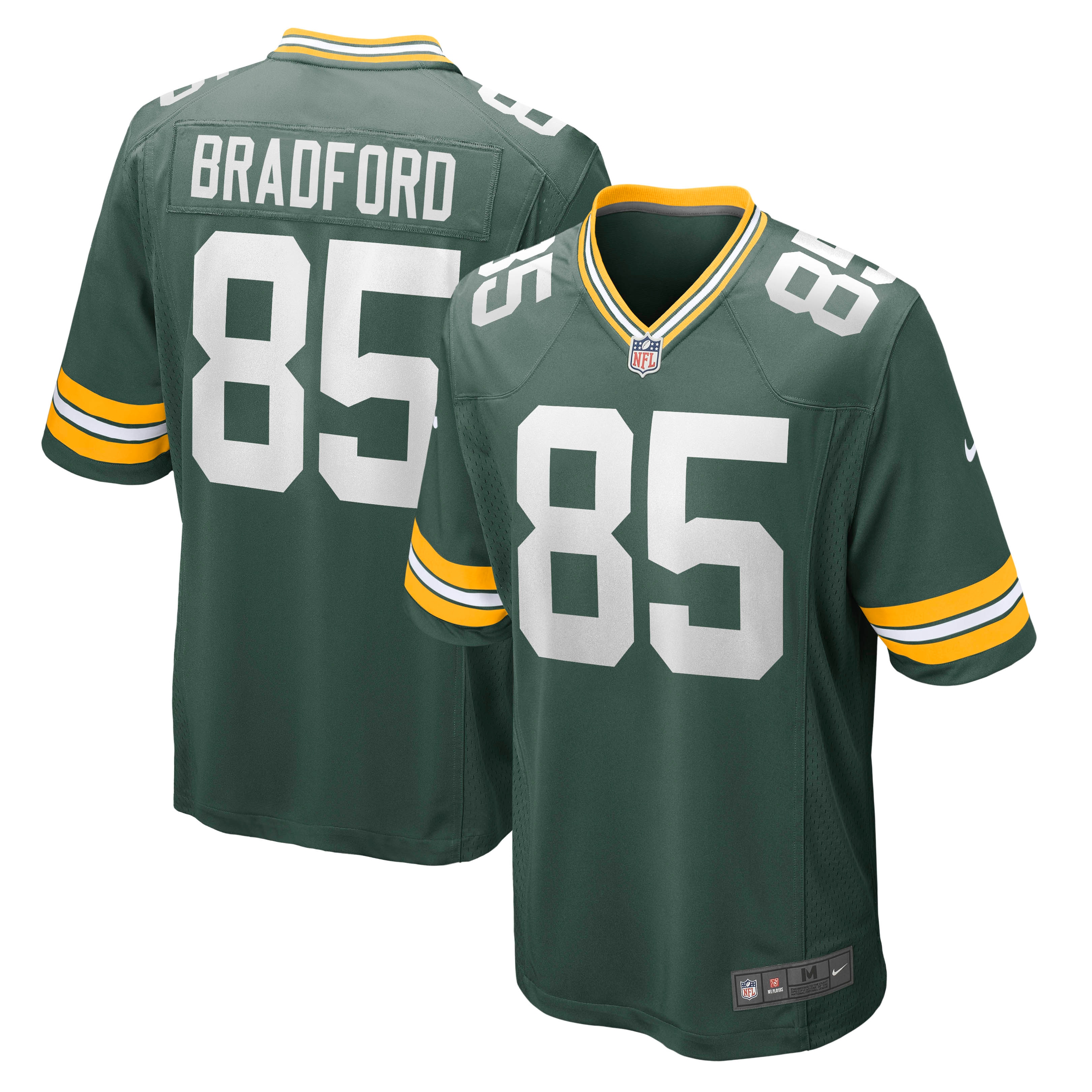 Green Bay Packers Corey Bradford Green Retired Player NFL Jersey Men's