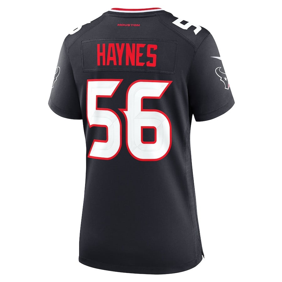 Marcus Haynes 56 Houston Texans Team Game Navy NFL Jersey Women's