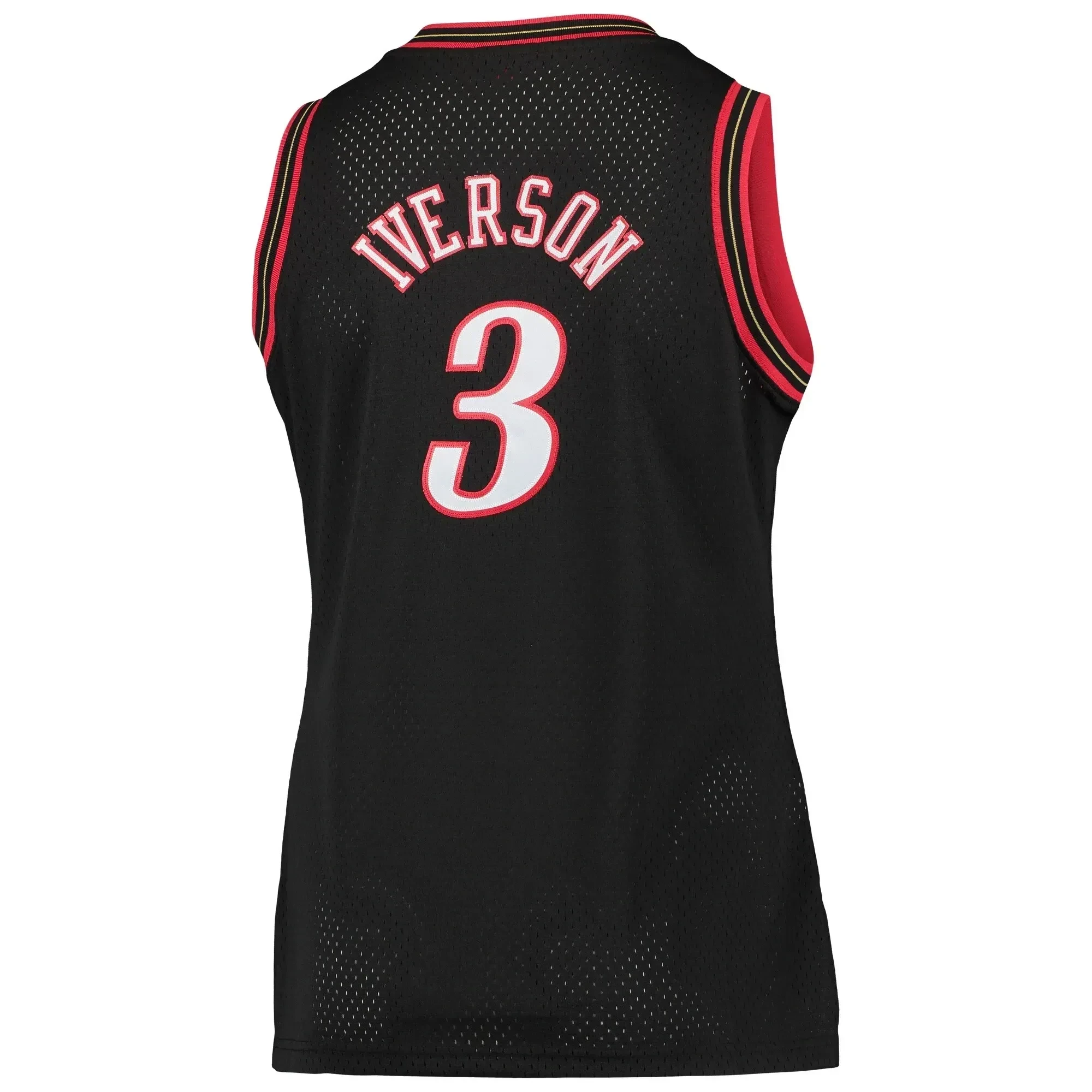 Allen Iverson Philadelphia 76ers Mitchell Ness Plus Size Swingman Black NBA Jersey Women's