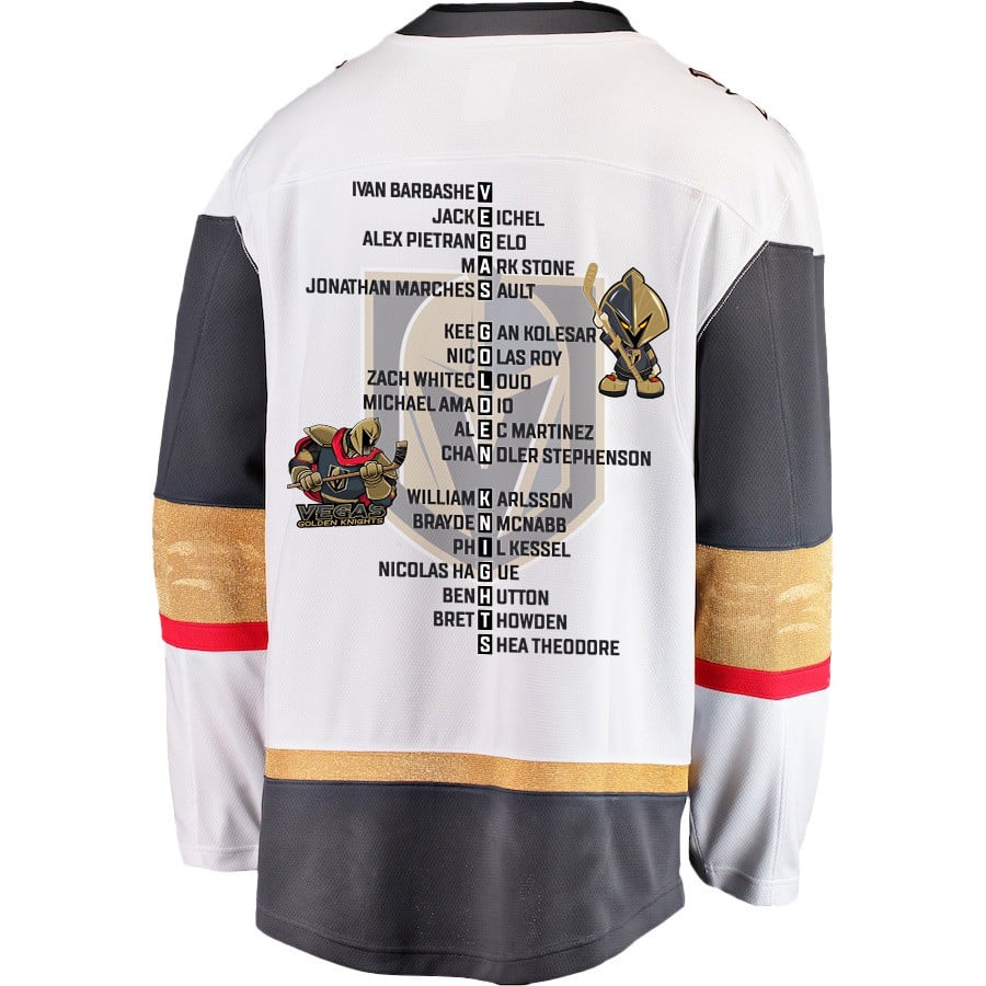 Vegas Golden Knights Journey to 2023 Stanley Cup Glory White NHL Jersey Men's