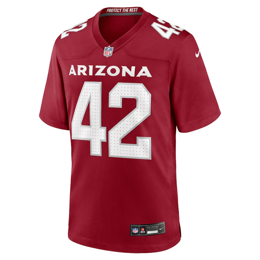 Dadrion Taylor-Demerson 42 Arizona Cardinals Team Game Cardinal NFL Jersey Men's