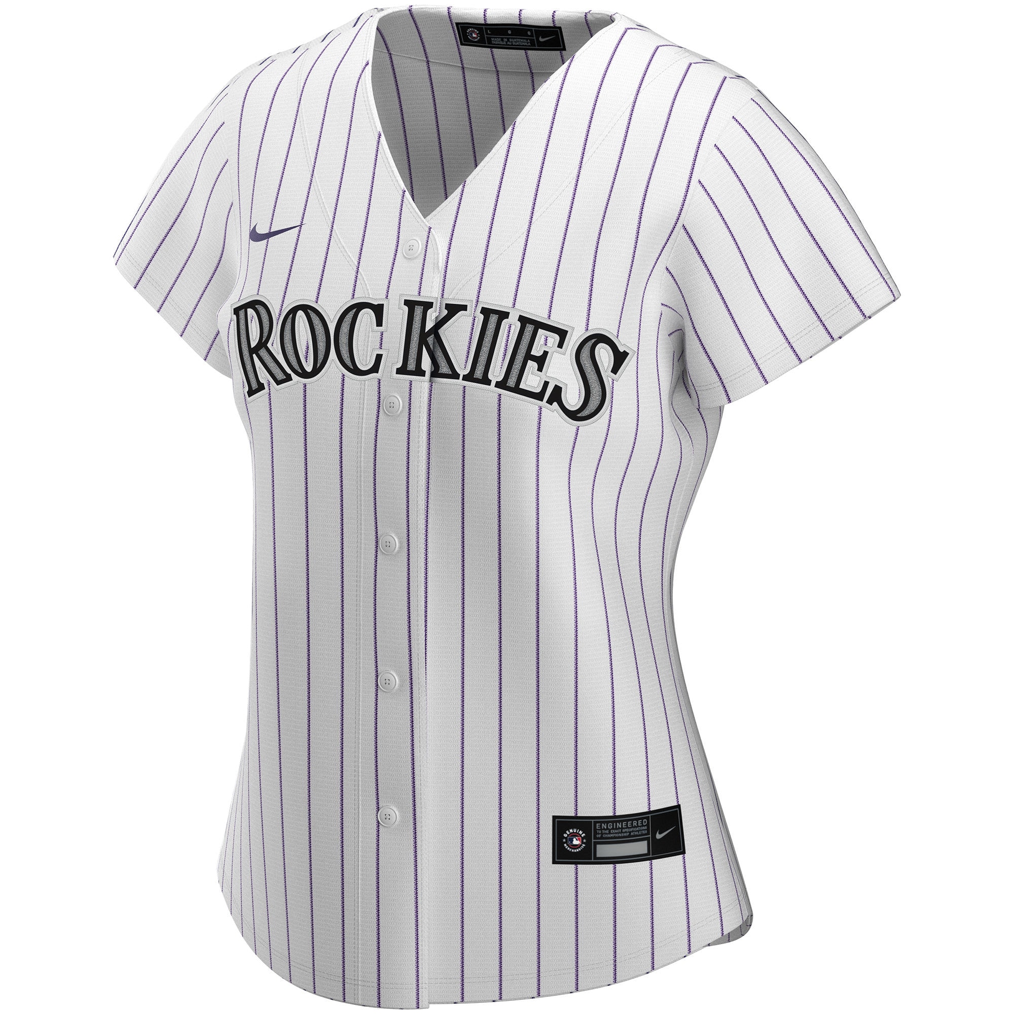 Colorado Rockies White Home Custom MLB Jersey Women's