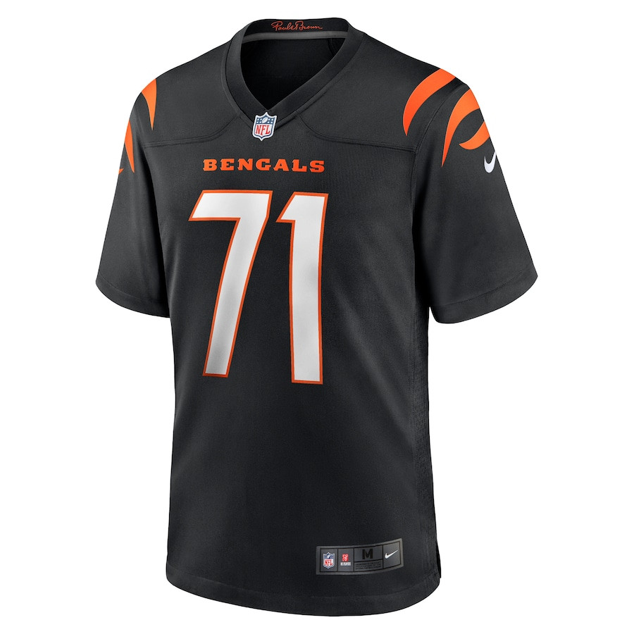 Amarius Mims 71 Cincinnati Bengals Player Game Black NFL Jersey Men's