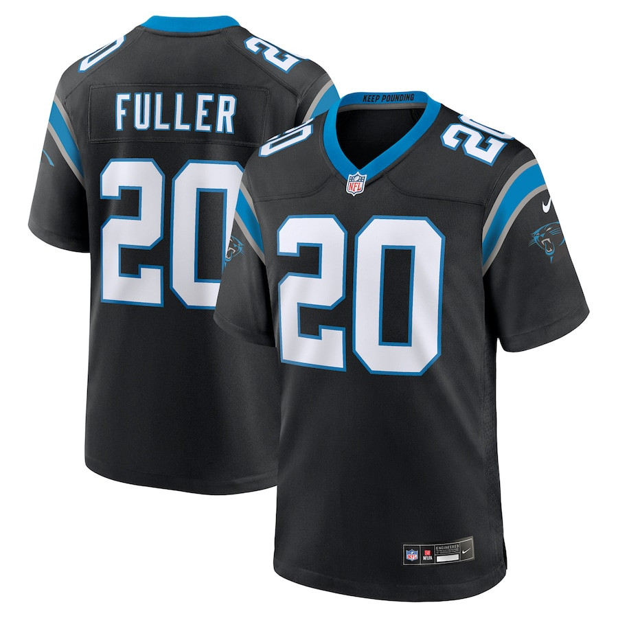 Jordan Fuller 20 Carolina Panthers Game Black NFL Jersey Men's