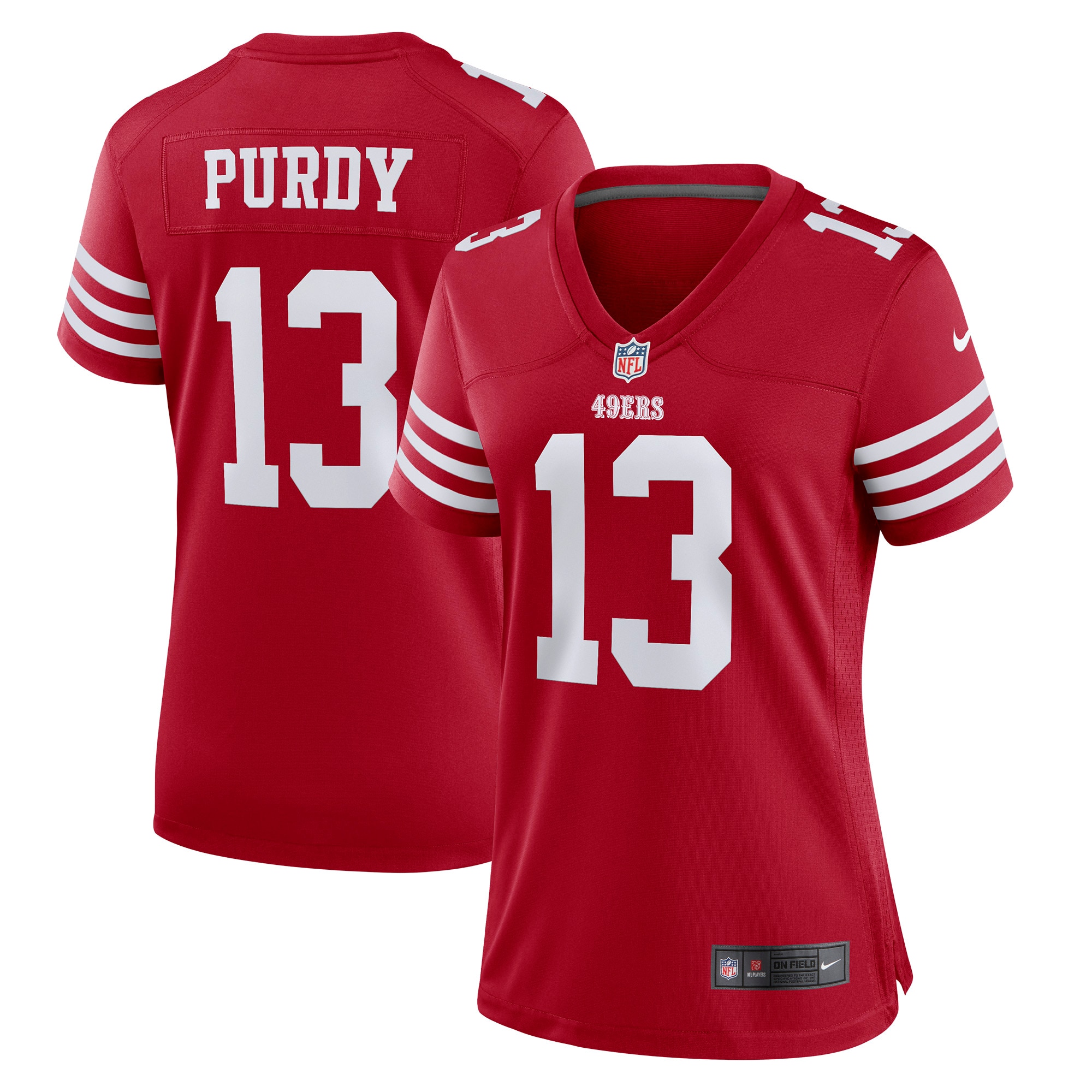 San Francisco 49ers Brock Purdy Scarlet Player NFL Jersey Women's