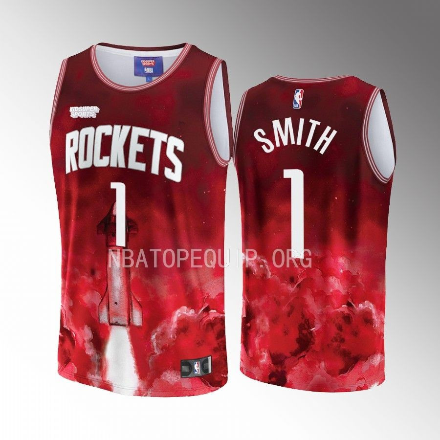 Jabari Smith 1 Houston Rockets KidSuper Studio Unisex Hometown NBA Jersey Unisex