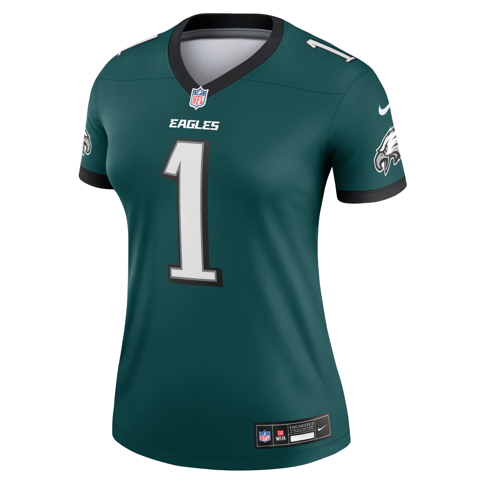 Philadelphia Eagles Jalen Hurts Midnight Green Legend Player Performance Top NFL Jersey Women's