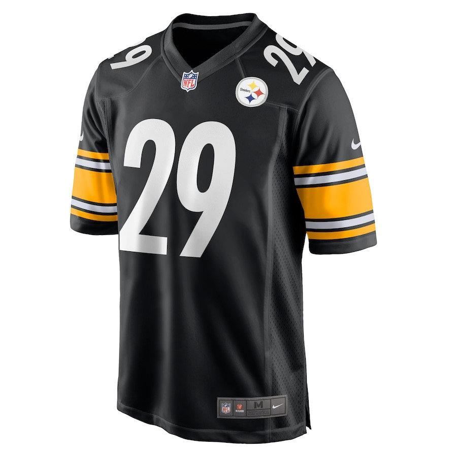 Ryan Watts 29 Pittsburgh Steelers Game Black NFL Jersey Men's