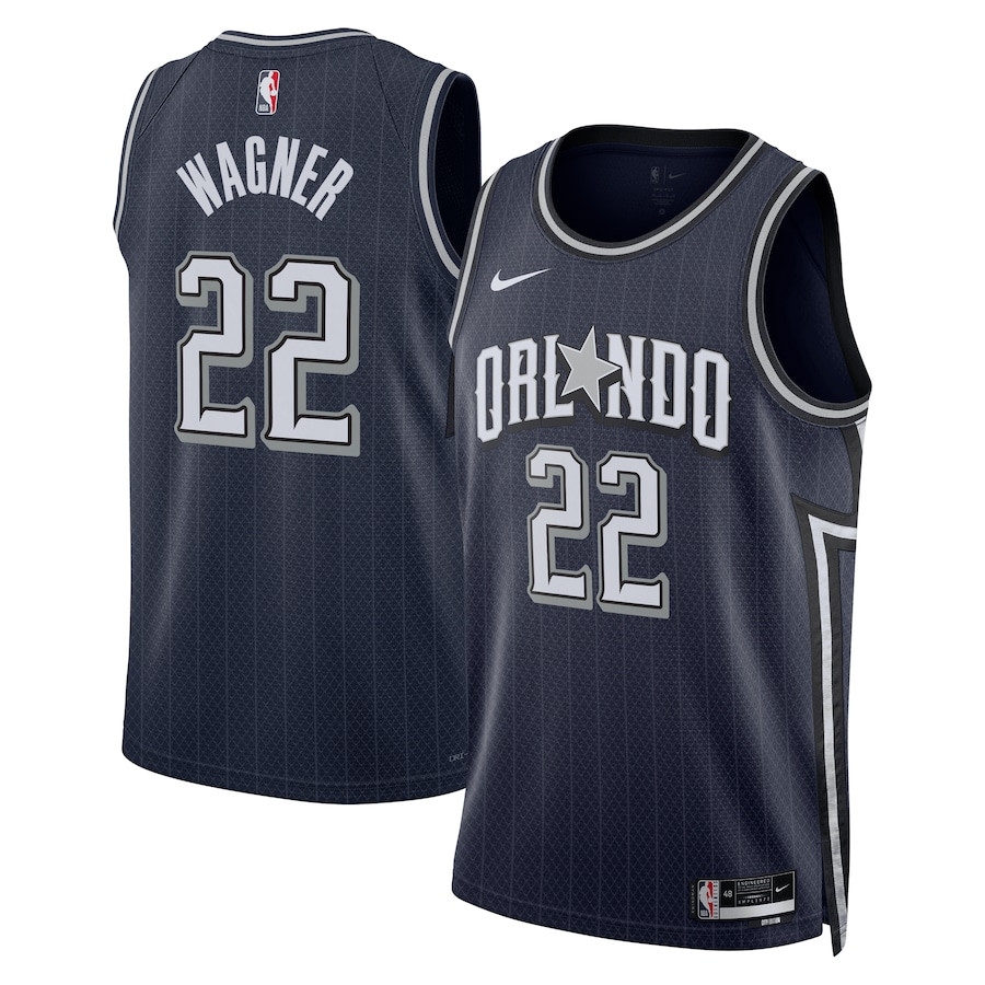 Franz Wagner 22 Orlando Magicc 2023/24 City Edition Swingman Navy NBA Jersey Men's