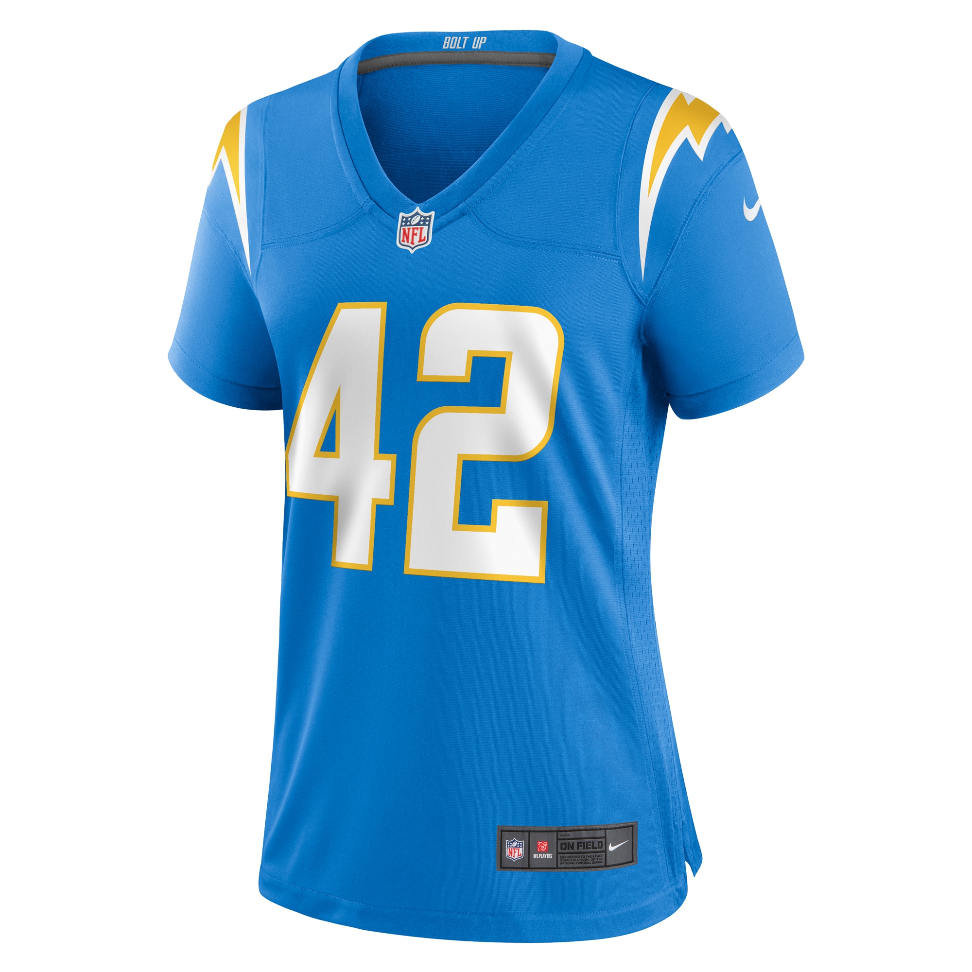 Los Angeles Chargers Elijah Dotson Powder Blue Team Game NFL Jersey Women's