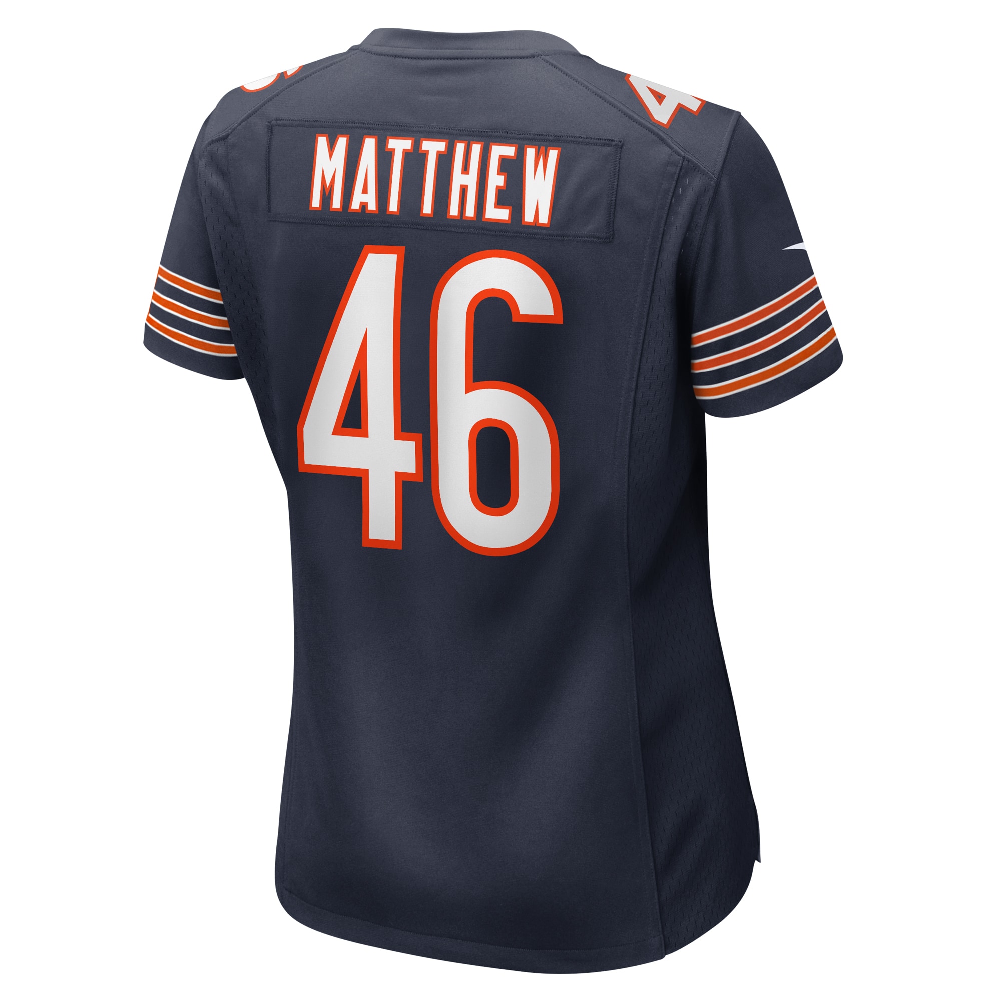 Chicago Bears Christian Matthew Navy Game NFL Jersey Women's