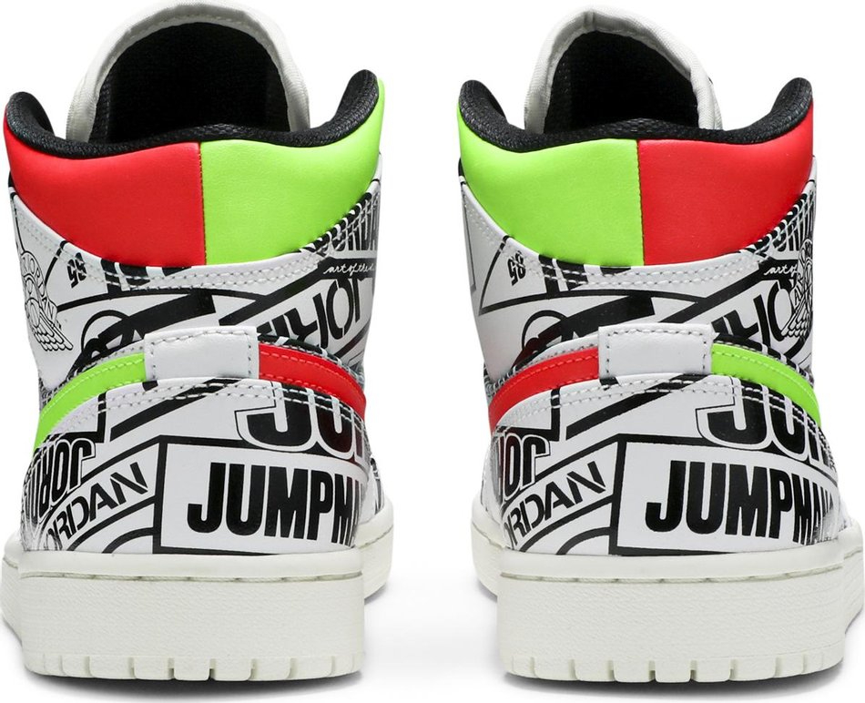 Air Jordan 1 Mid Over-Print Logos 554724-119