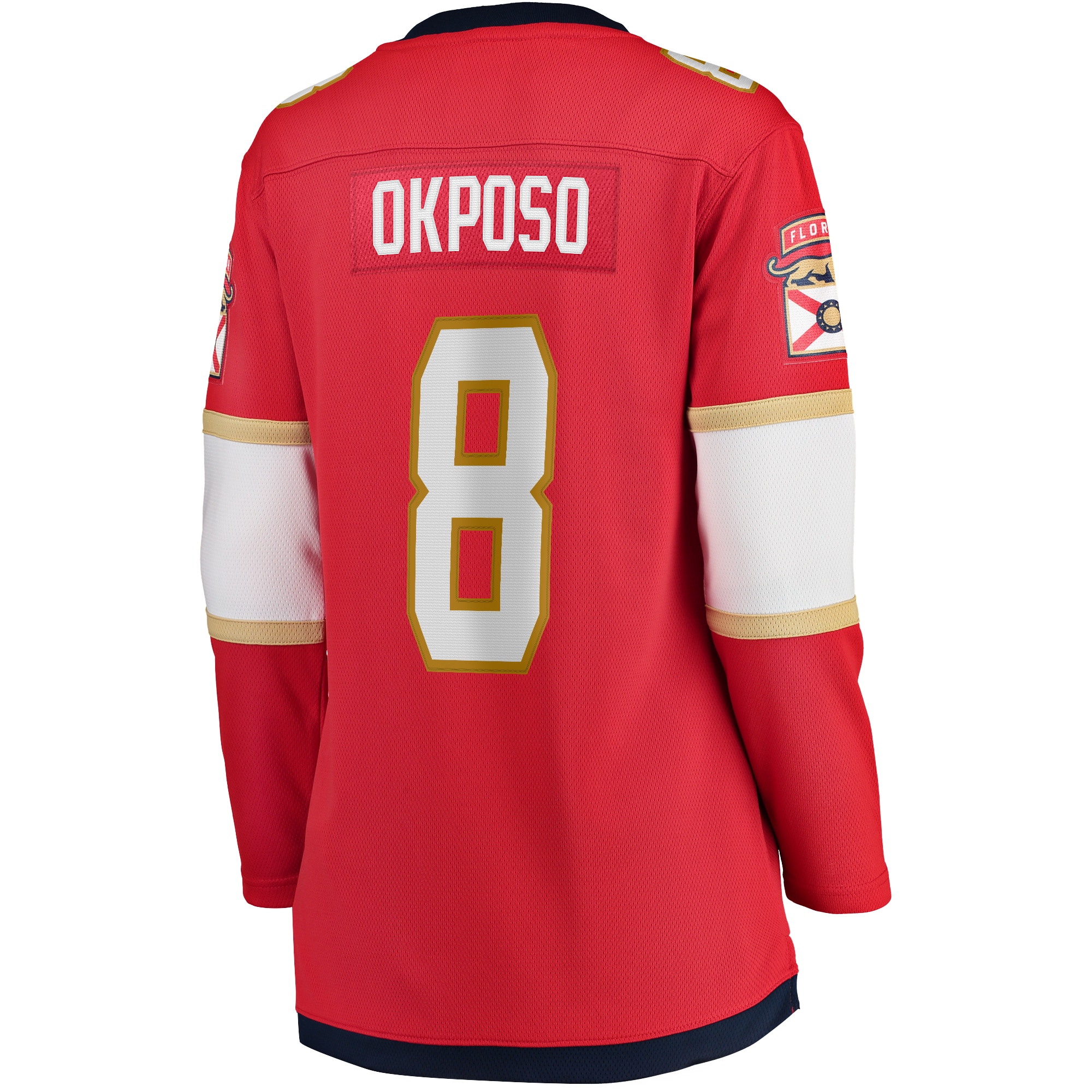Florida Panthers Kyle Okposo Red Home Breakaway Player NHL Jersey Women's