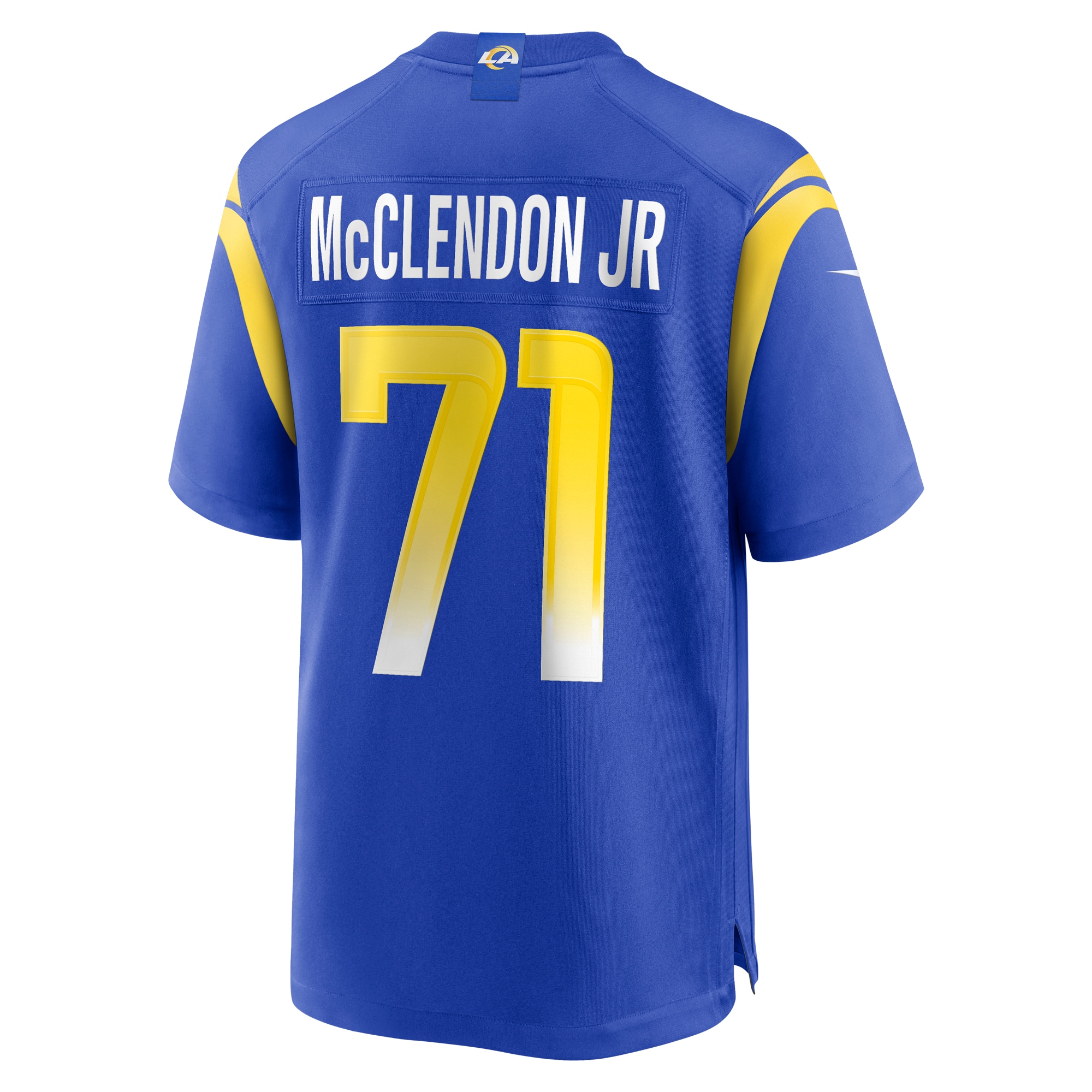 Los Angeles Rams Warren McClendon Jr. Royal Team Game NFL Jersey Men's