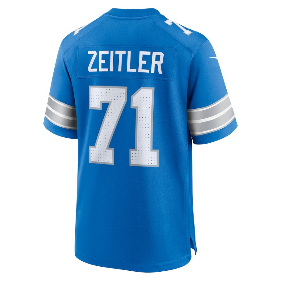 Kevin Zeitler #71 Detroit Lions Super Bowl LIX Blue NFL Jersey Youth