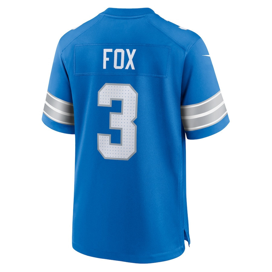 Jack Fox #3 Detroit Lions Super Bowl LIX Blue NFL Jersey Youth