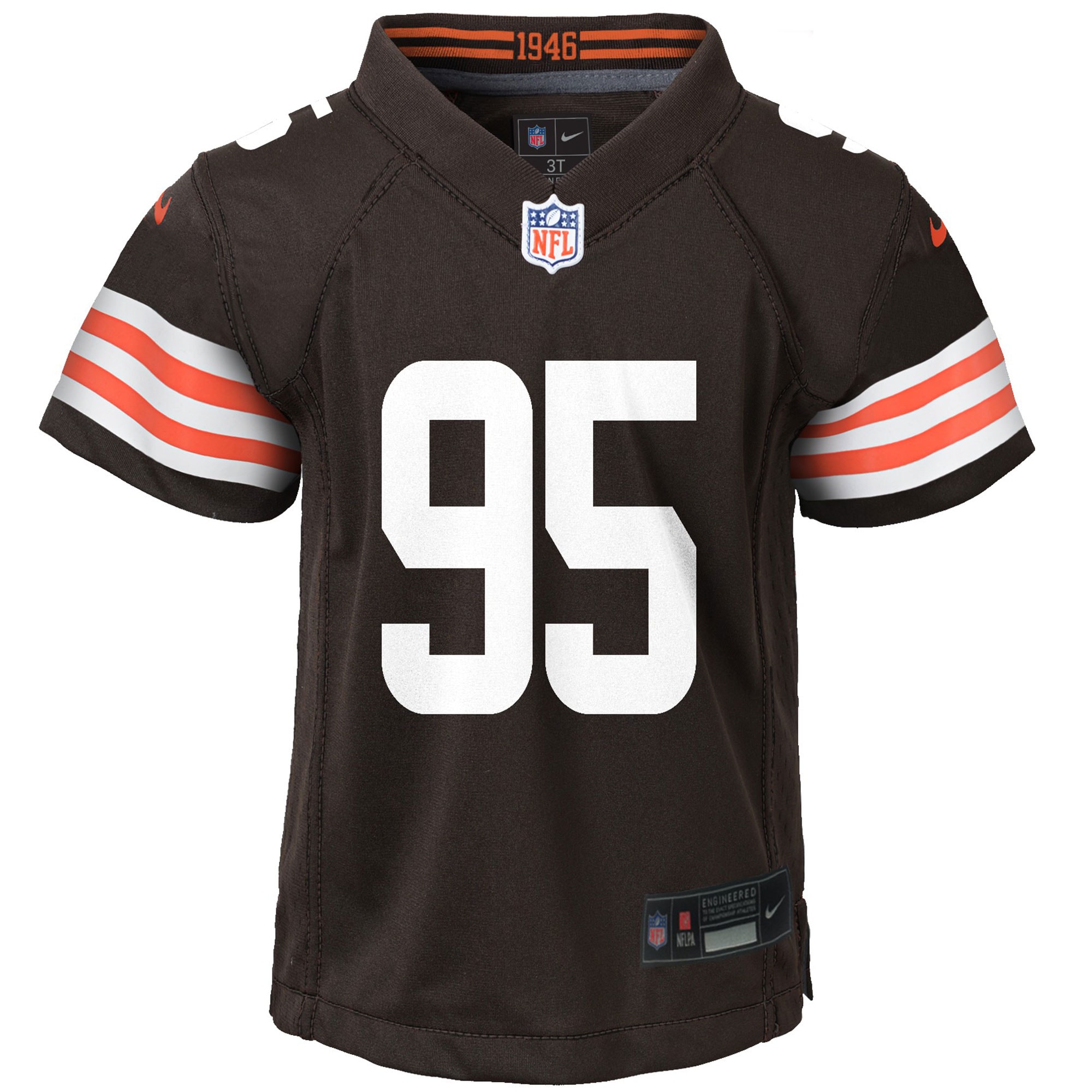 Preschool Cleveland Browns Myles Garrett Brown Player Game NFL Jersey Men's
