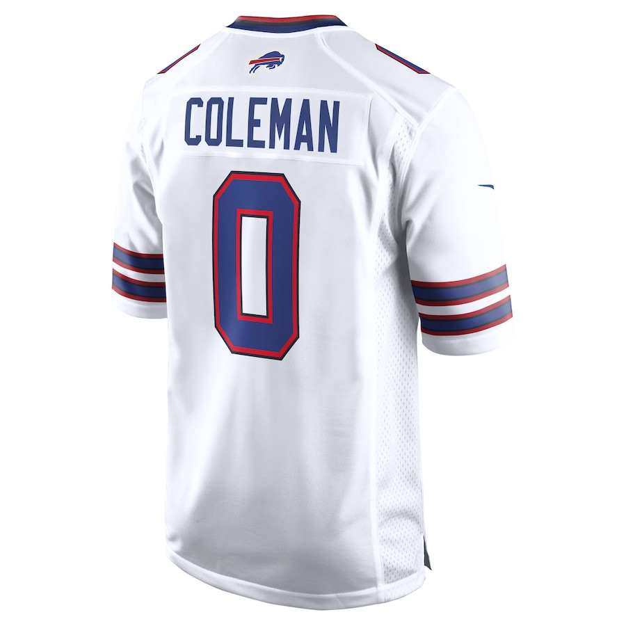 Keon Coleman 0 Buffalo Bills Game White NFL Jersey Men's